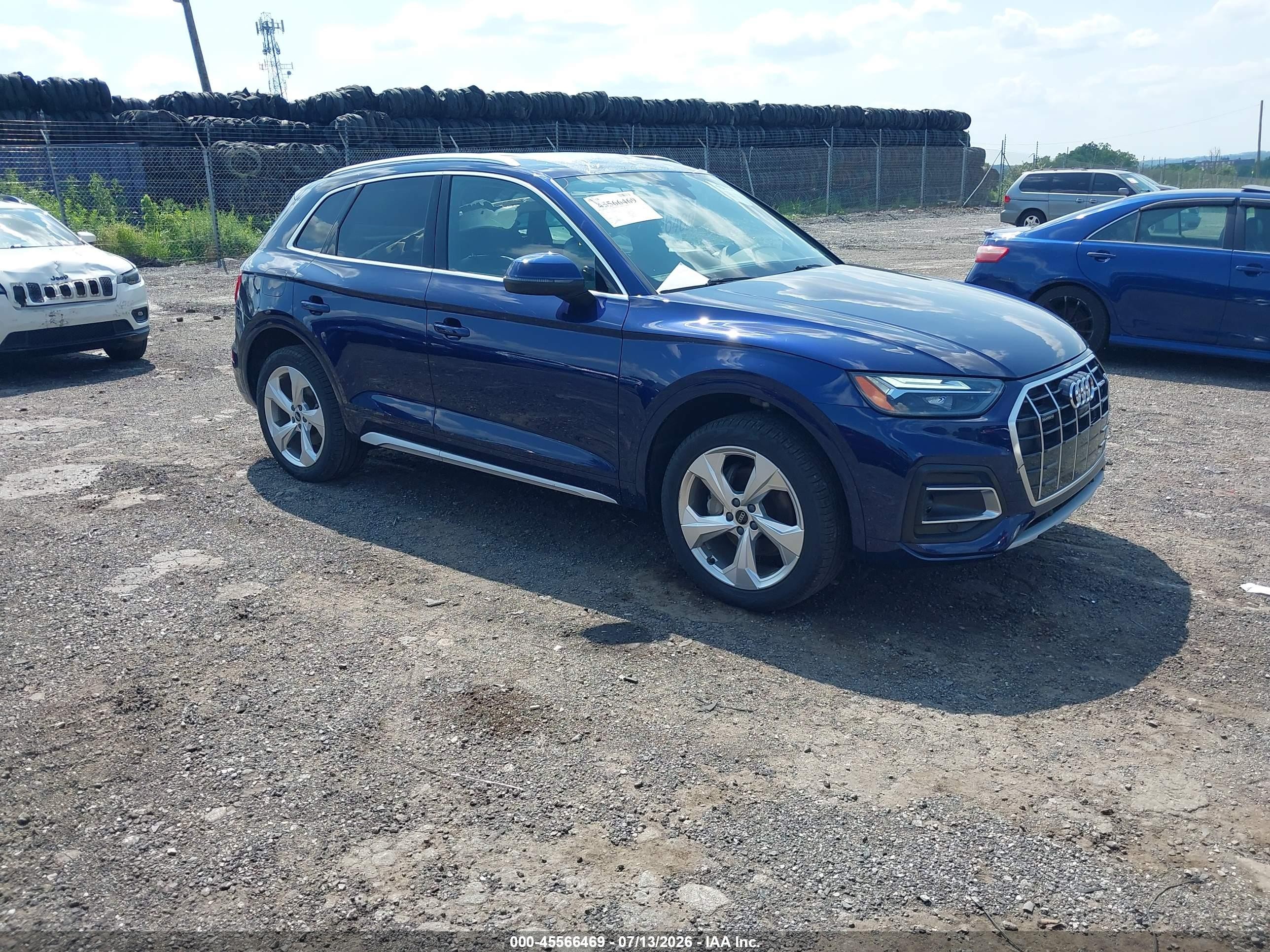 2021 Audi Q5 Premium Plus, VIN WA1BAAFY2M2018500 — Крыша