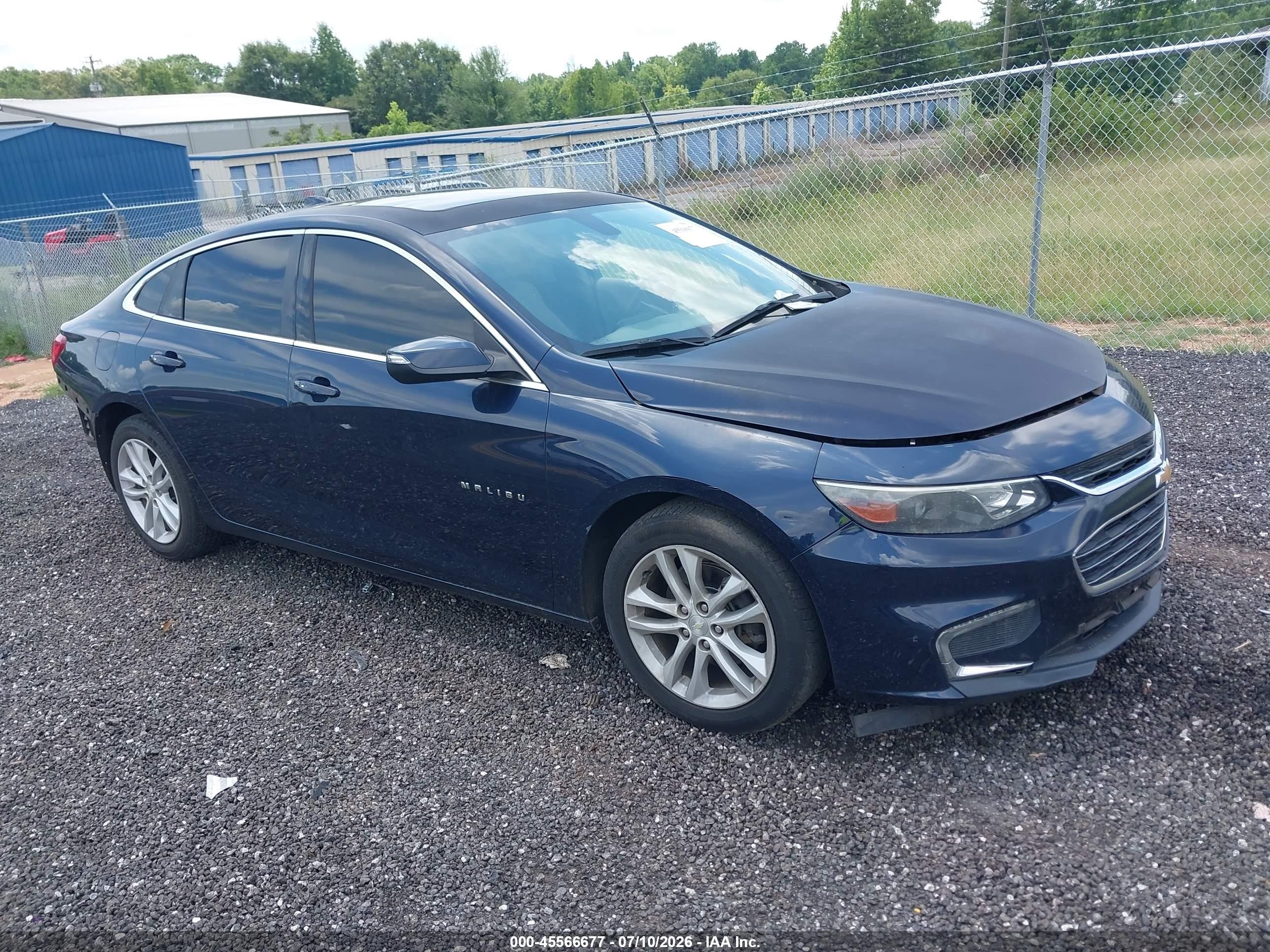 2016 Chevrolet Malibu LT, VIN 1G1ZE5ST8GF253967 — Rear end
