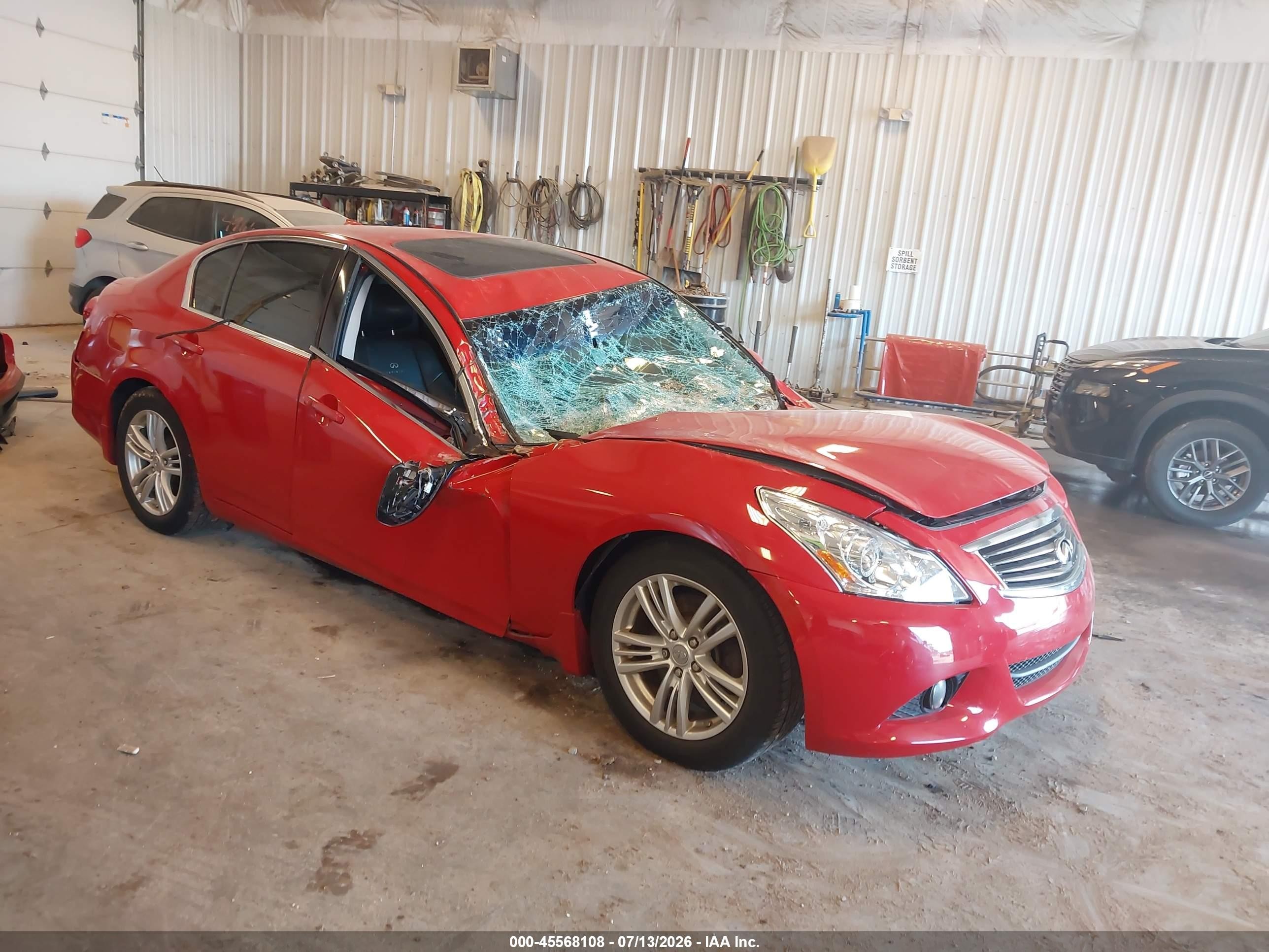2010 Infiniti G37 x, VIN JN1CV6AR7AM452975 — Стихия