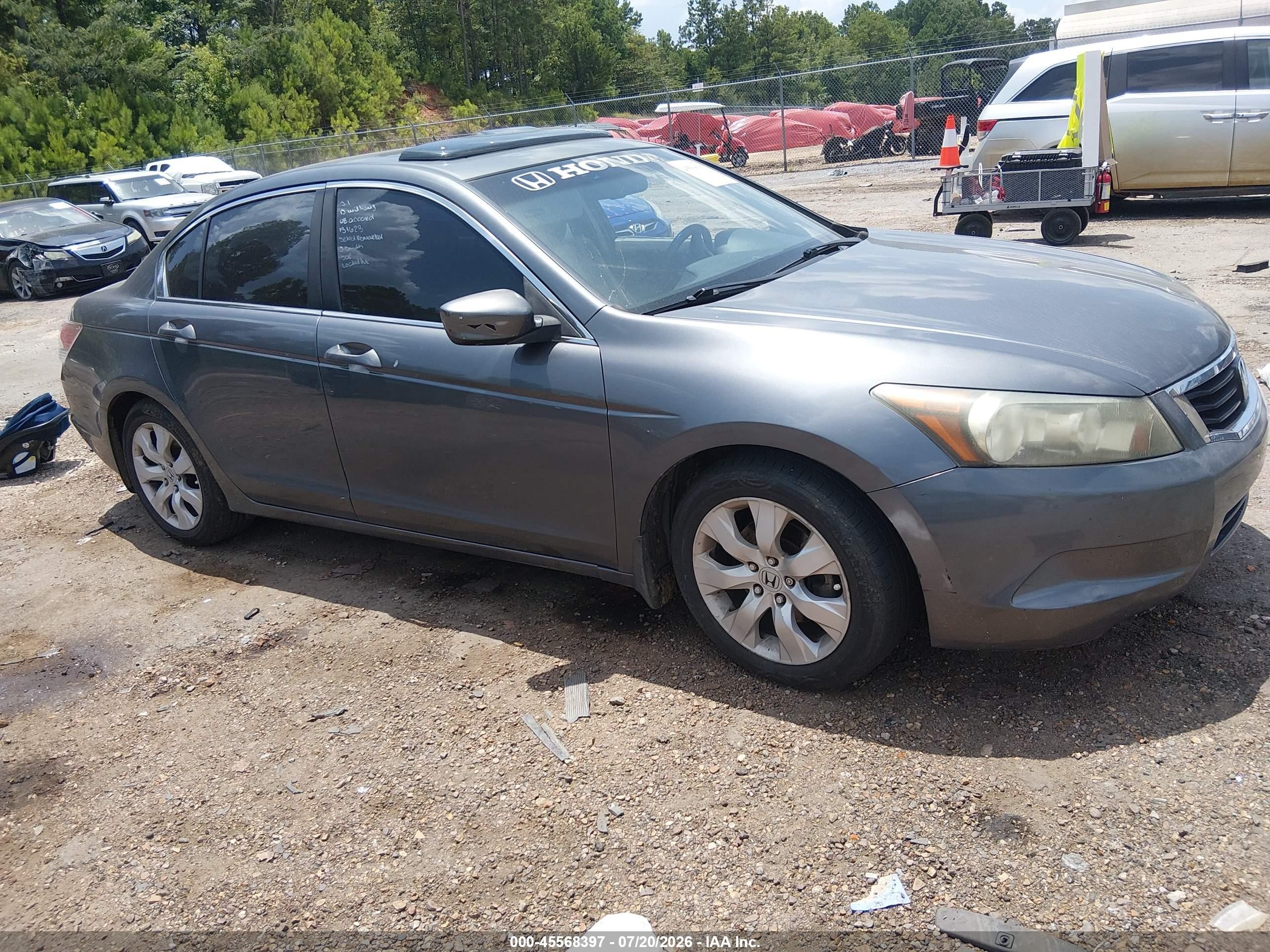 2008 Honda Accord EX-L, VIN 1HGCP26888A131623 — Repossession