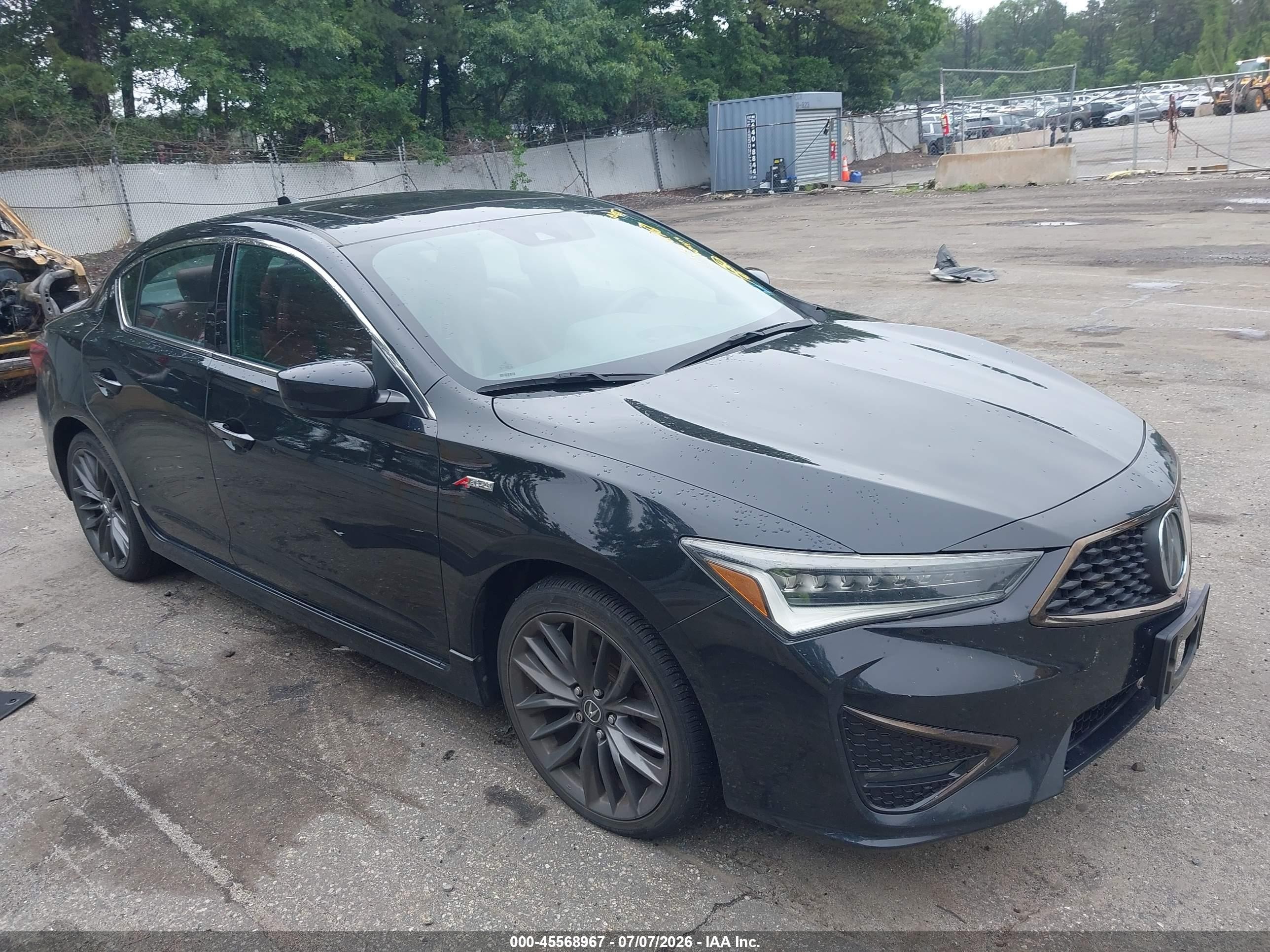 2020 Acura ILX Premium, VIN 19UDE2F83LA008167 — Water / flood