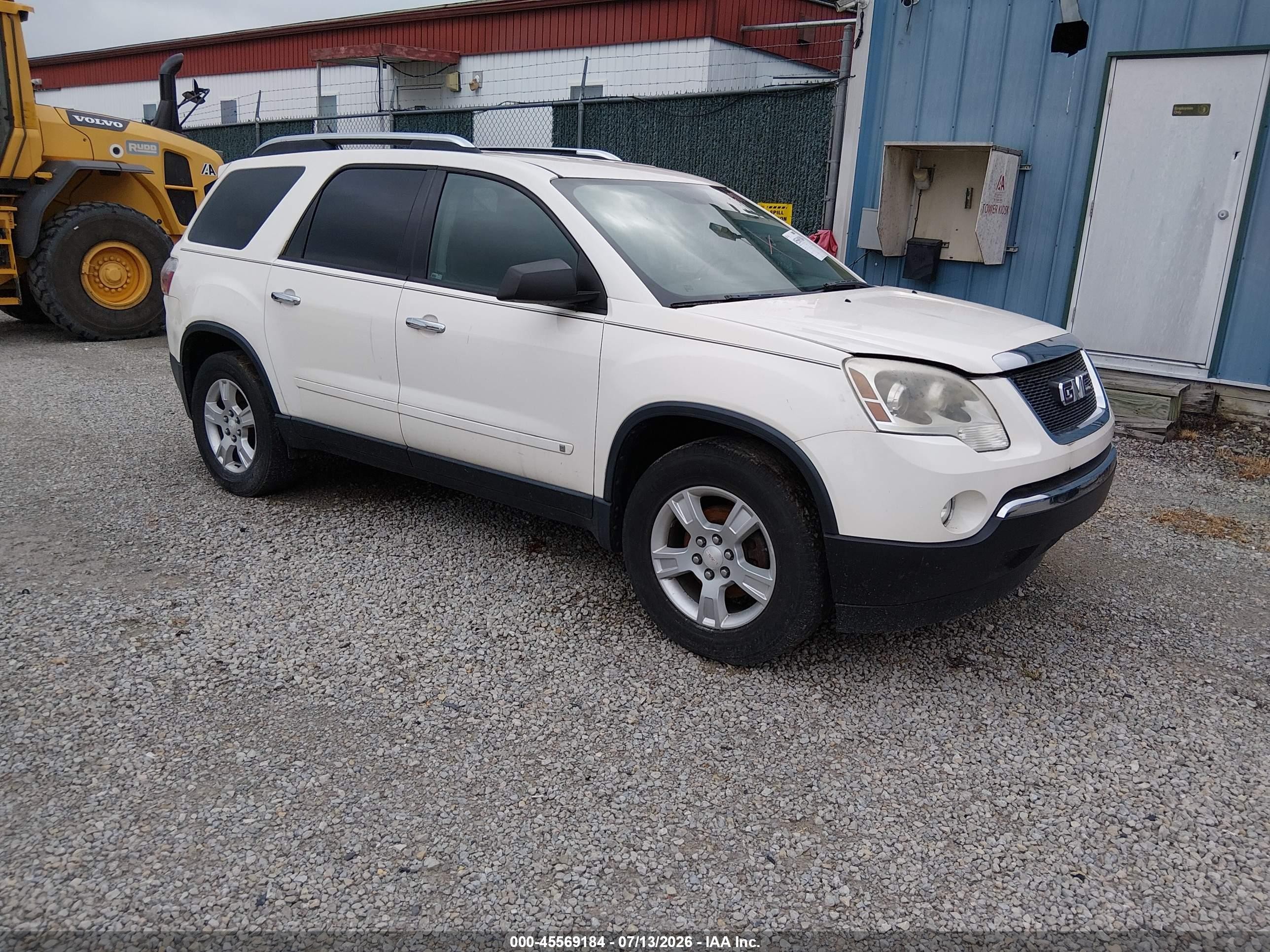 2009 GMC Acadia SLE1, VIN 1GKER13D79J178354 — Normal wear