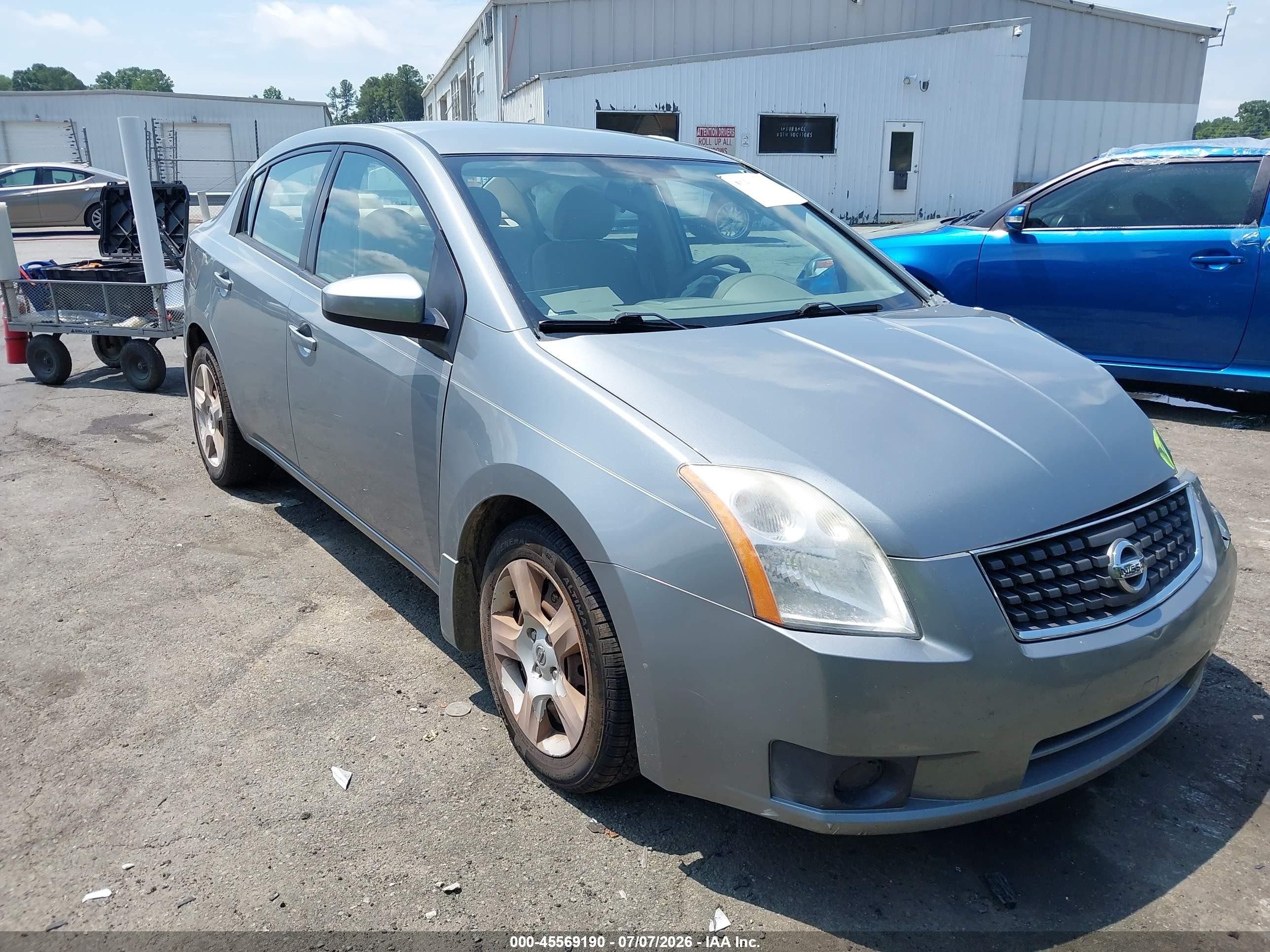 2007 Nissan Sentra S, VIN 3N1AB61E87L660816 — Front end
