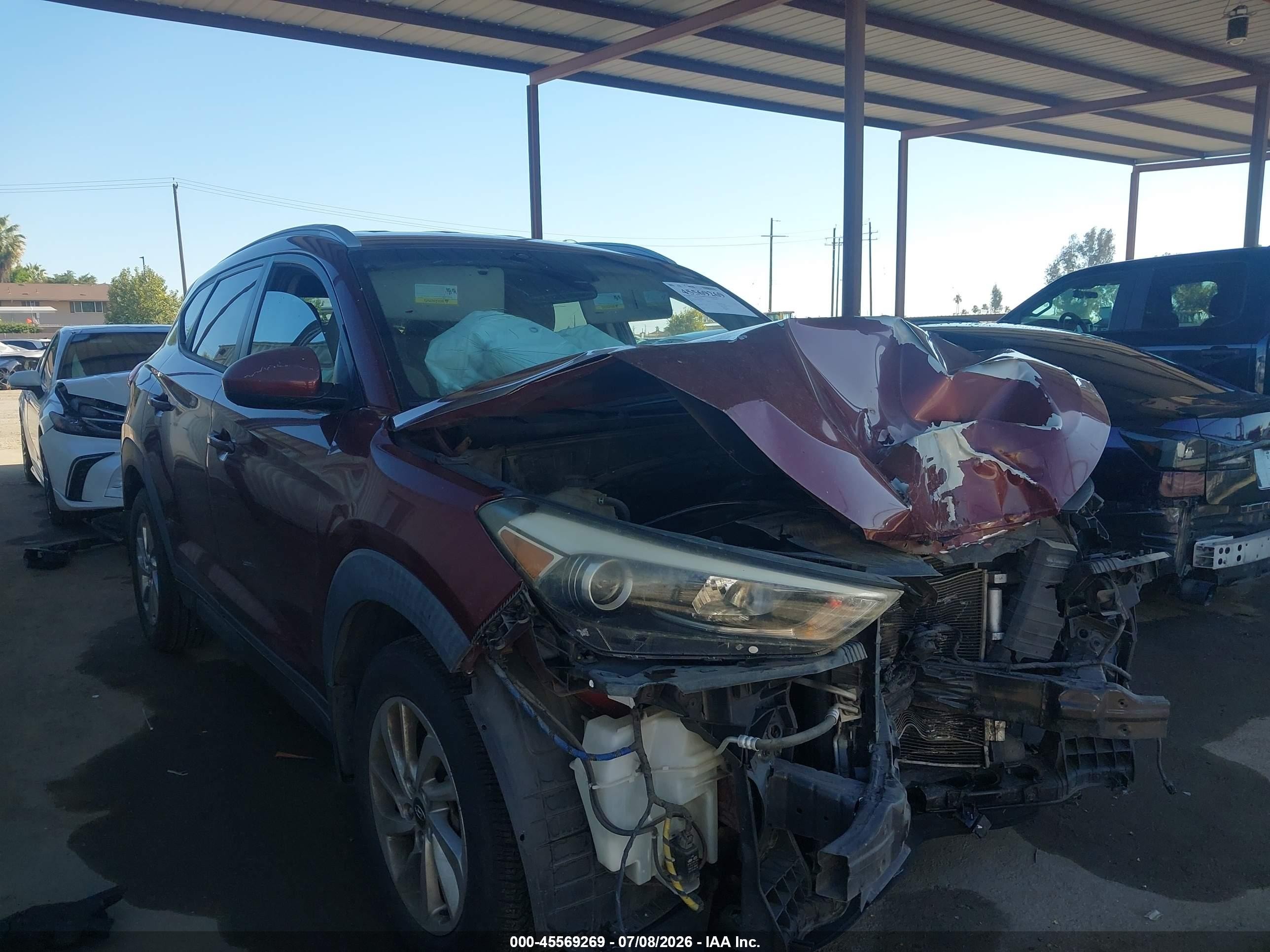 2016 Hyundai Tucson SE, VIN KM8J33A41GU029245 — Theft recovery
