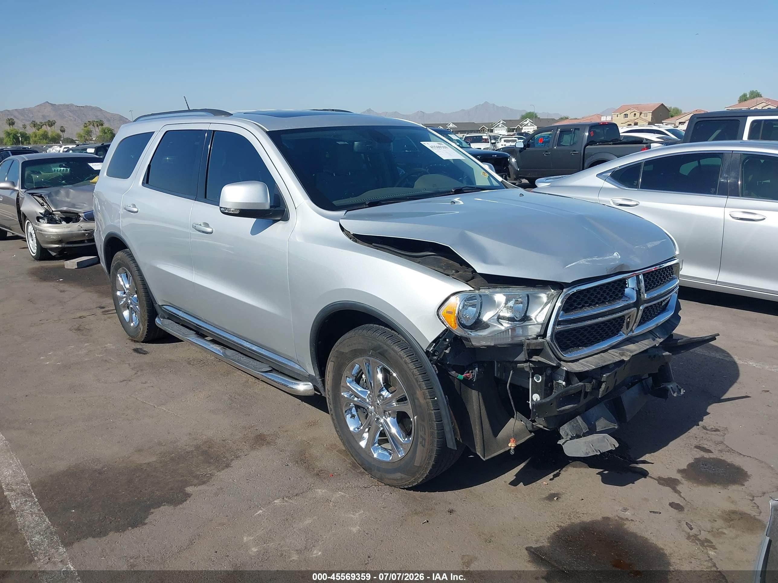 2011 Dodge Durango Crew, VIN 1D4RD4GG4BC695044 — Front end