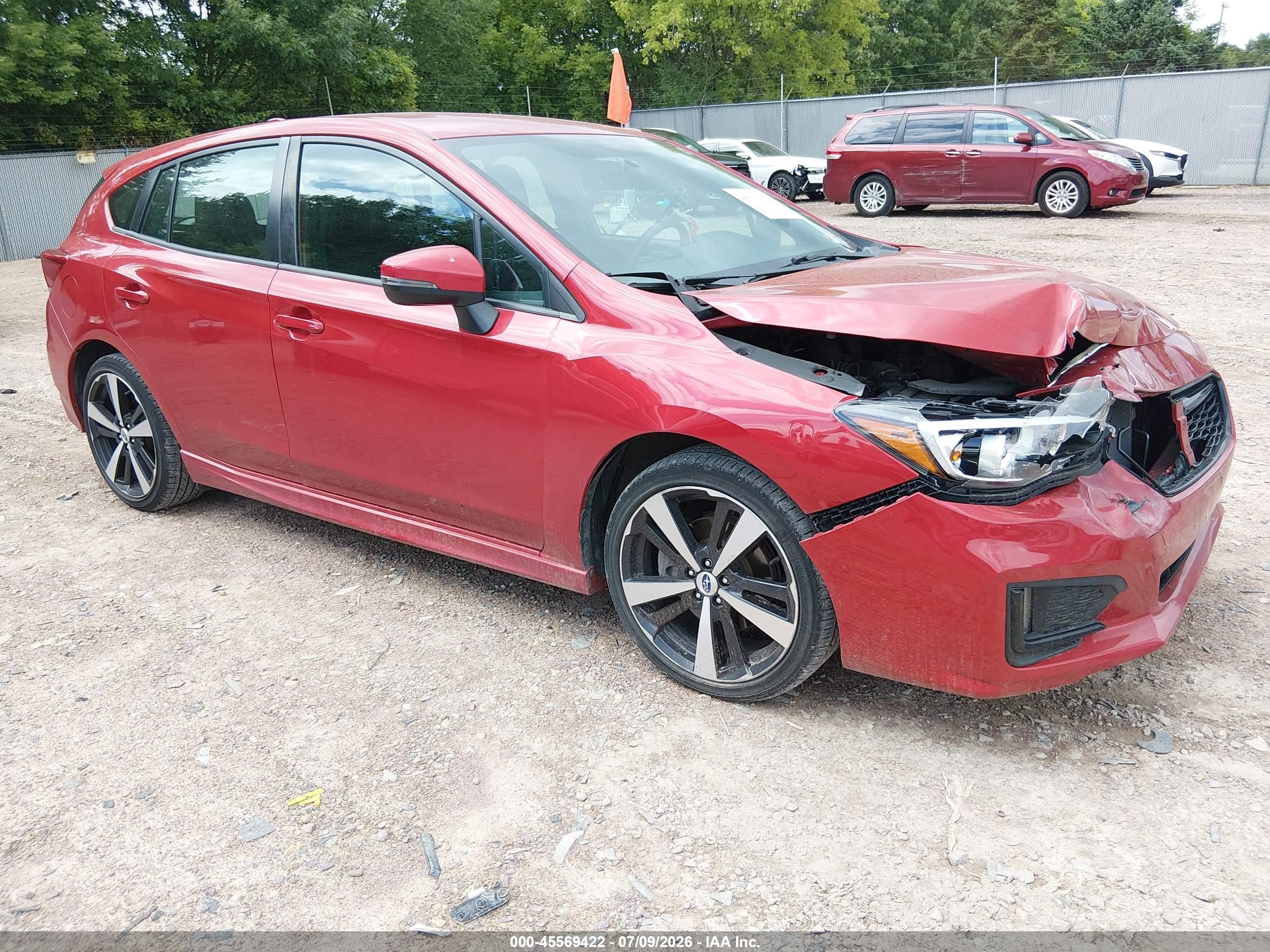 2017 Subaru Impreza Special Sports, VIN 4S3GTAK67H3731533 — Front end
