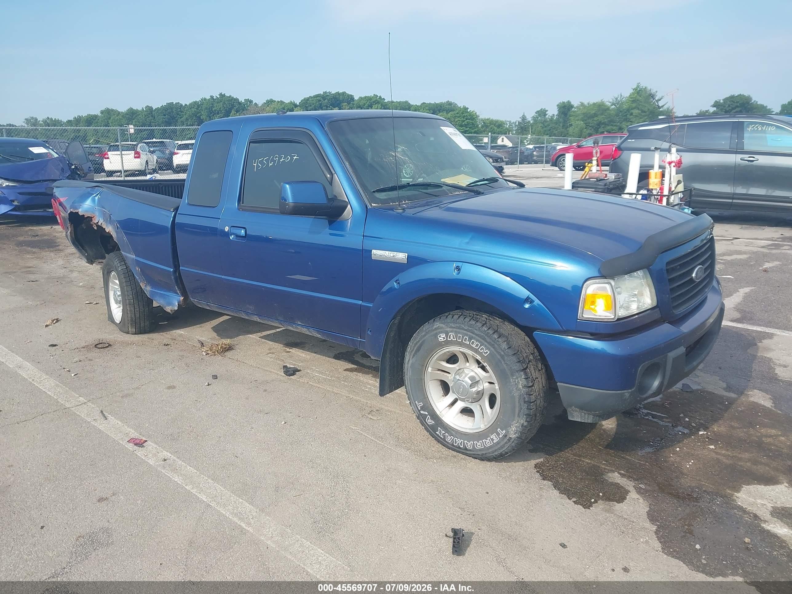 2008 Ford Ranger XLT, VIN 1FTYR44U98PB09377 — Rear end