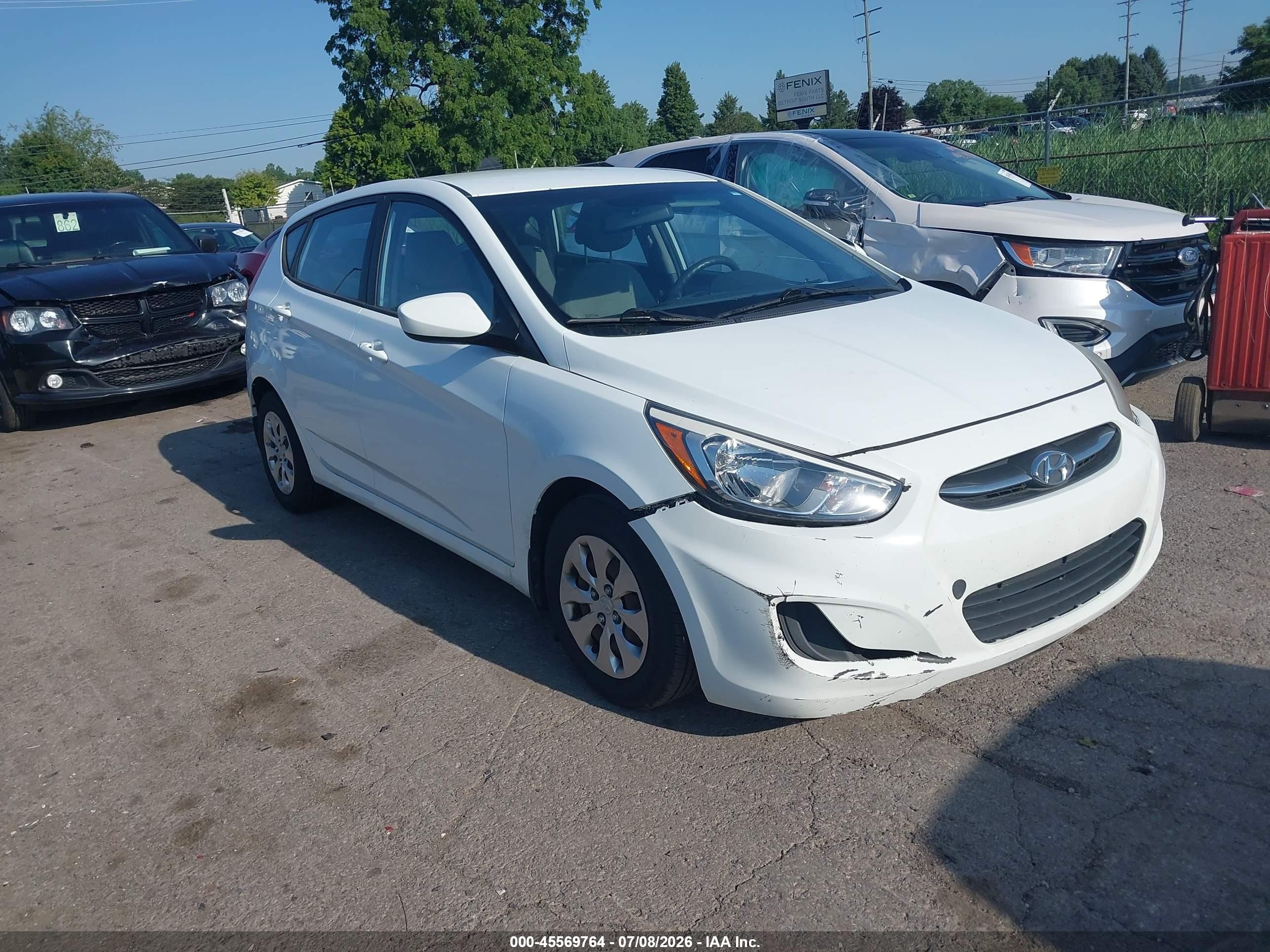 2015 Hyundai Accent GS, VIN KMHCT5AE2FU212021 — Water / flood