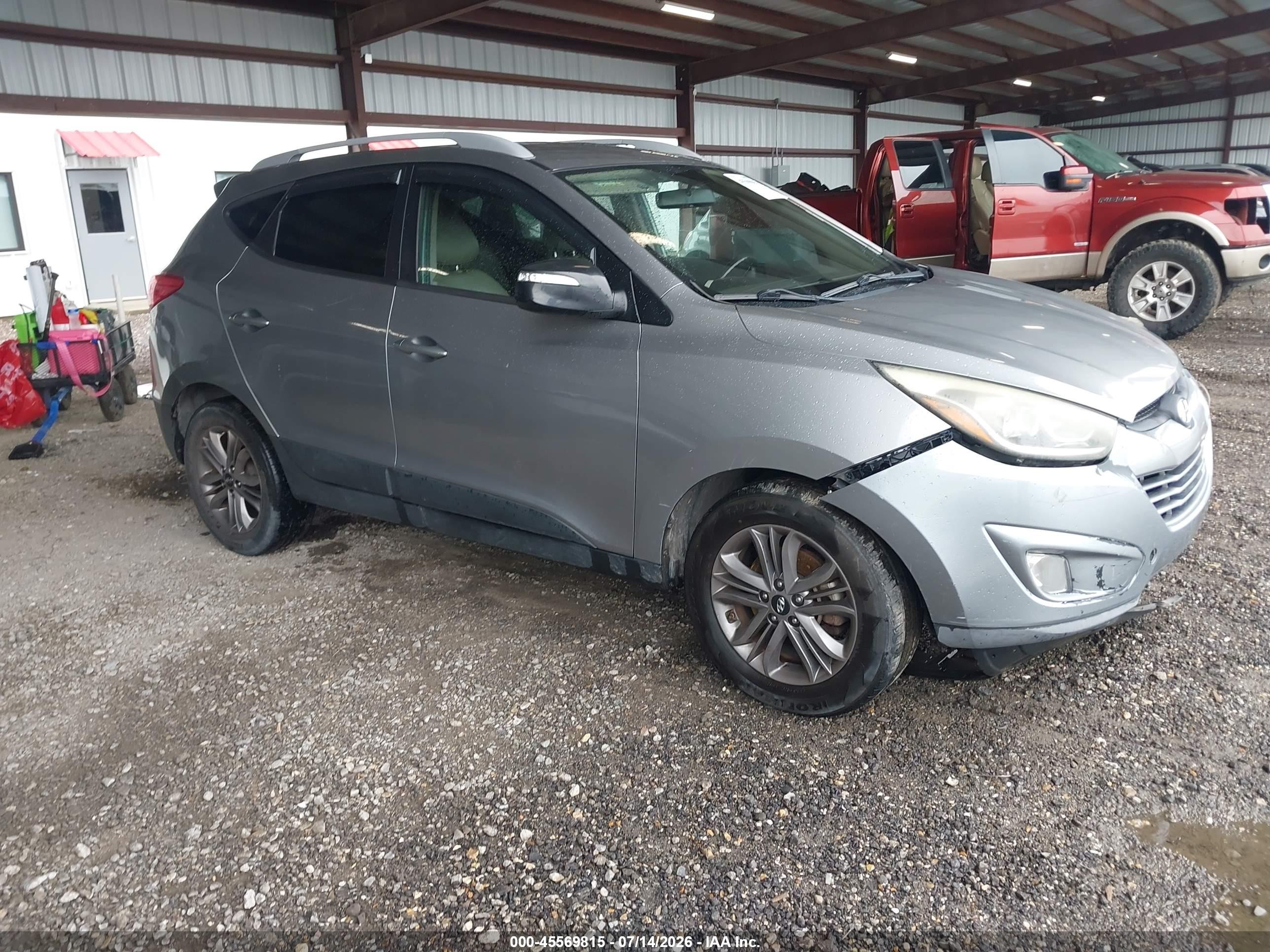 2014 Hyundai Tucson Limited, VIN KM8JUCAG8EU944646 — Перед