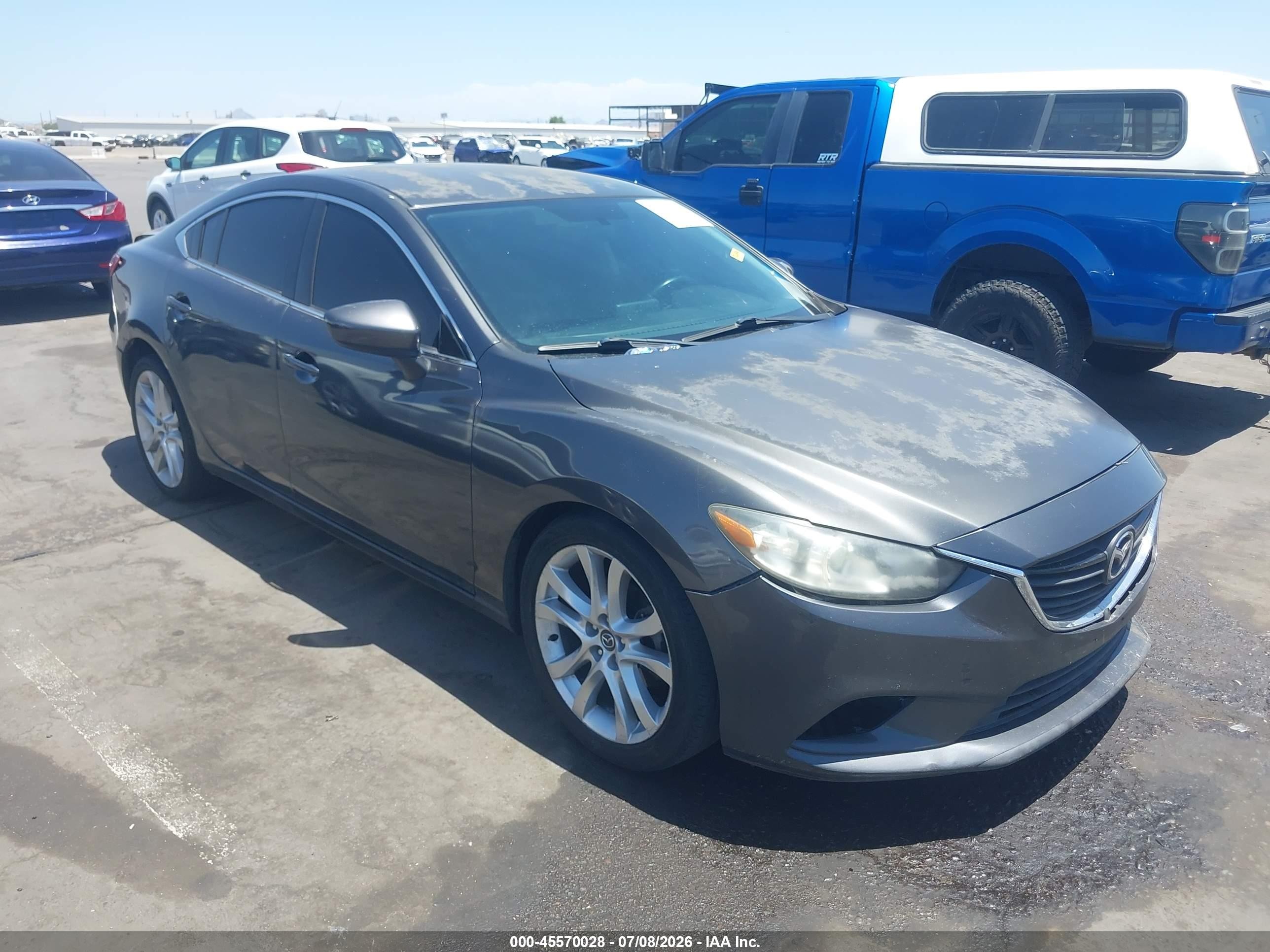 2016 Mazda 6 i Touring, VIN JM1GJ1V51G1429190 — Rear end