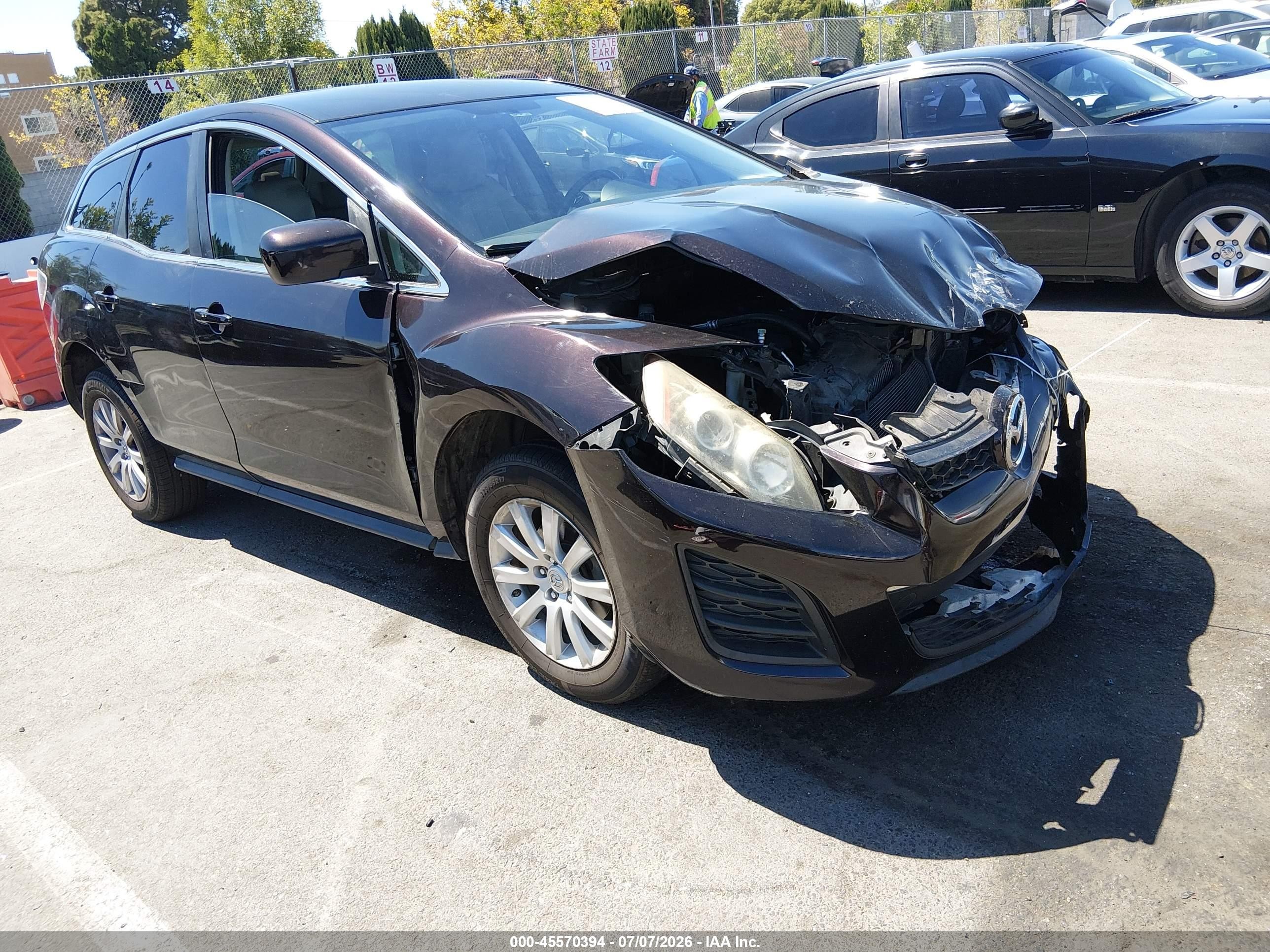 2010 Mazda CX-7 Sport, VIN JM3ER2WM8A0309774 — Front end