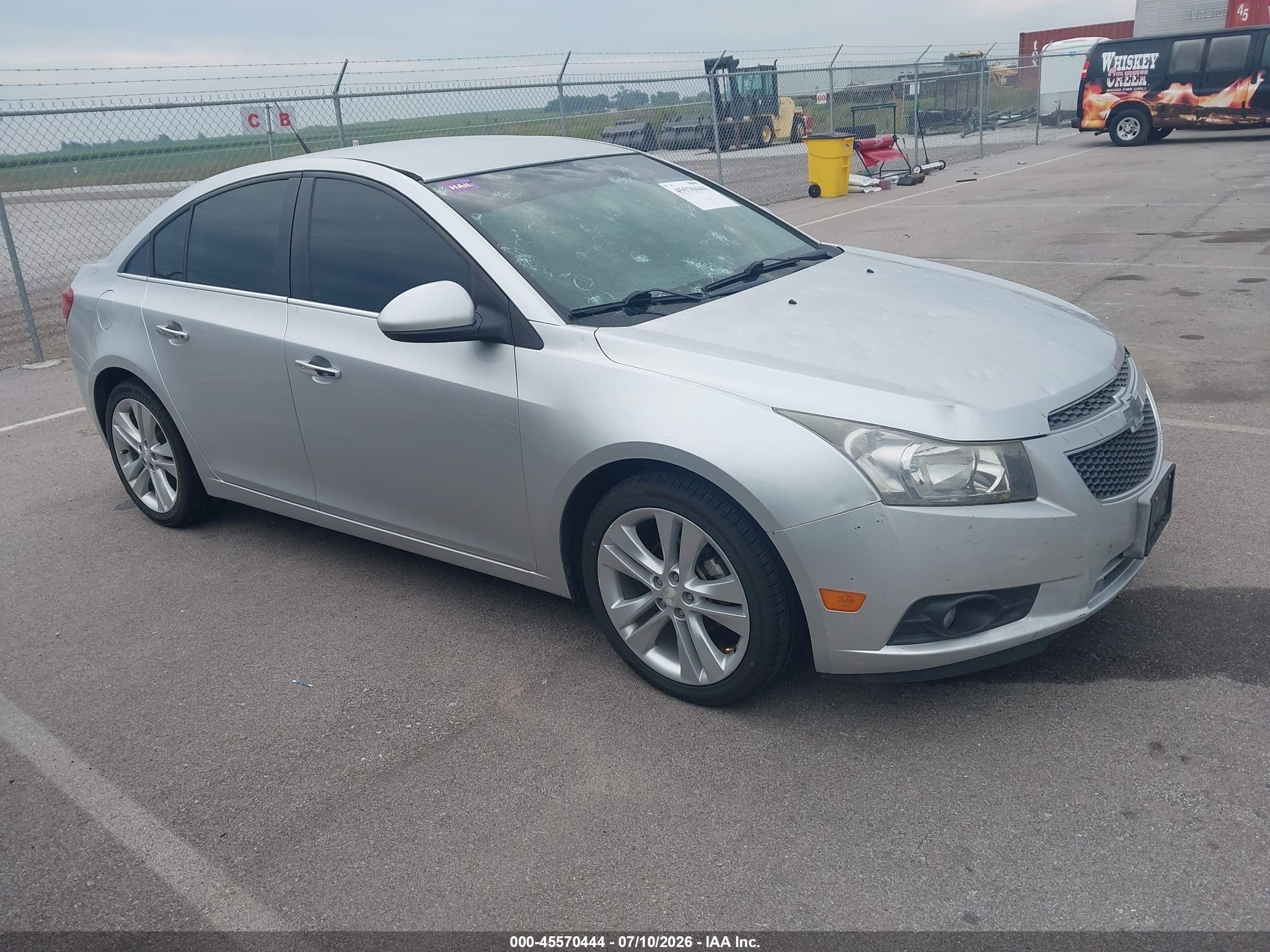 2014 Chevrolet Cruze LTZ, VIN 1G1PG5SB6E7256611 — Hail