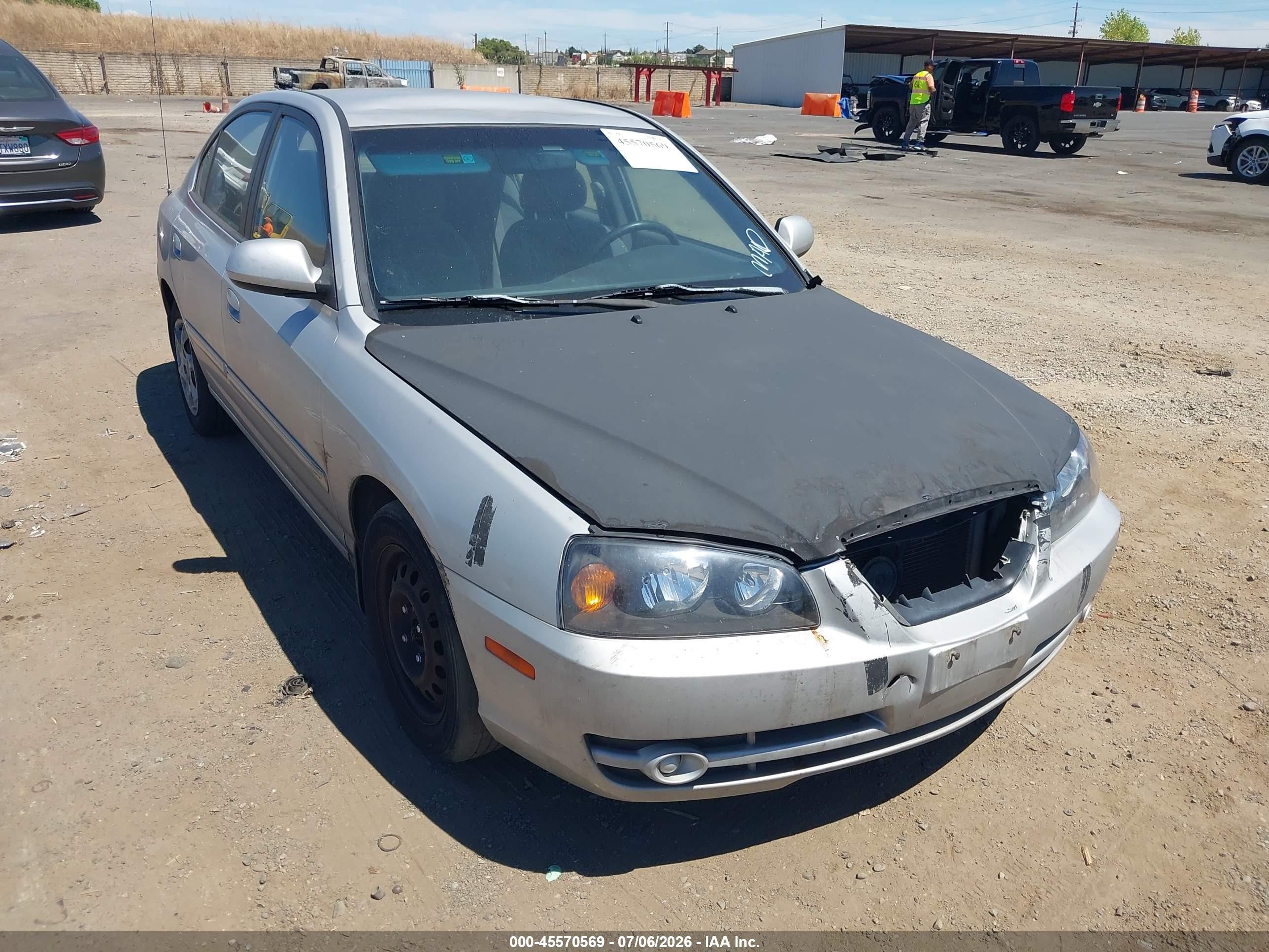 2006 Hyundai Elantra GLS, VIN KMHDN46D76U209186 — Normal wear