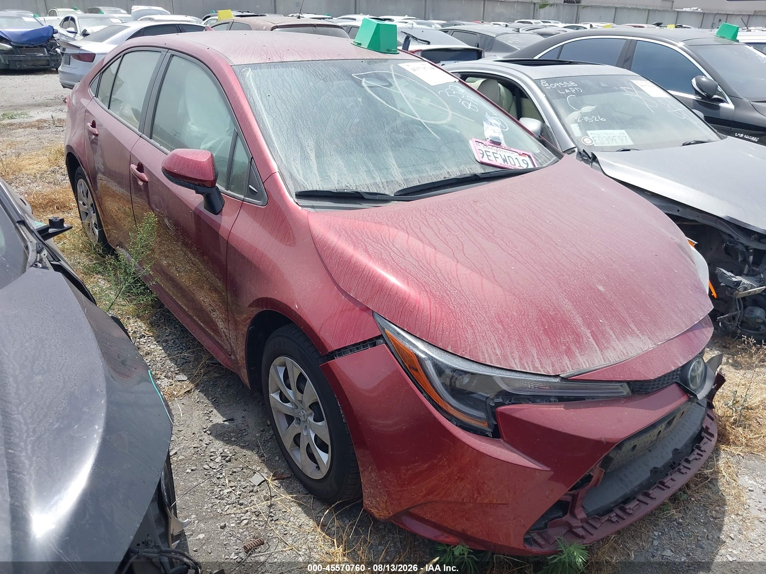 2023 Toyota Corolla LE, VIN JTDB4MEE2PJ001972 — Front end