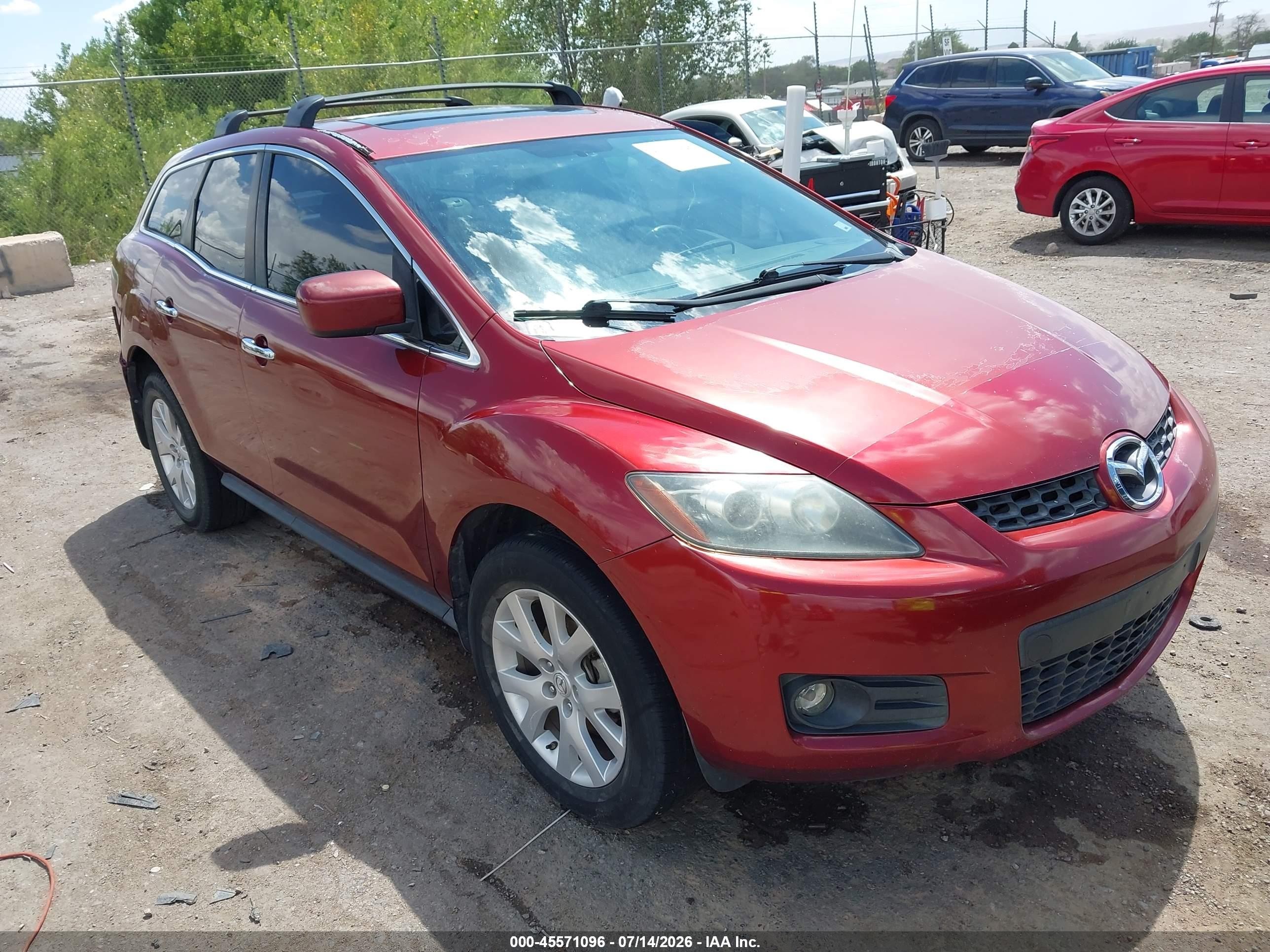 2008 Mazda CX-7 Grand Touring, VIN JM3ER293580197870 — Rear end