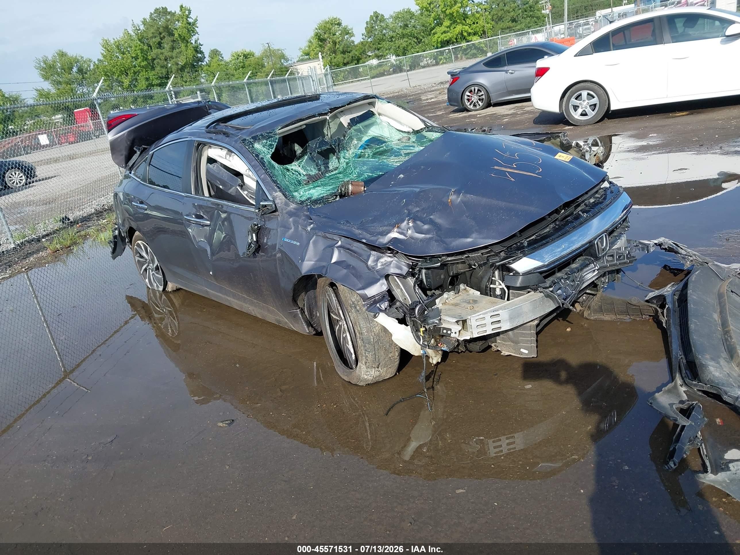 2021 Honda Insight Touring, VIN 19XZE4F98ME001755 — Rollover