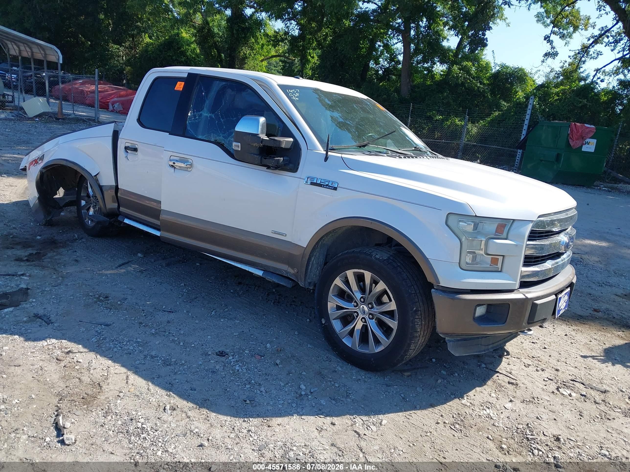 2015 Ford F-150 XLT, VIN 1FTEW1EG7FKE81457 — Biohazard / chemical