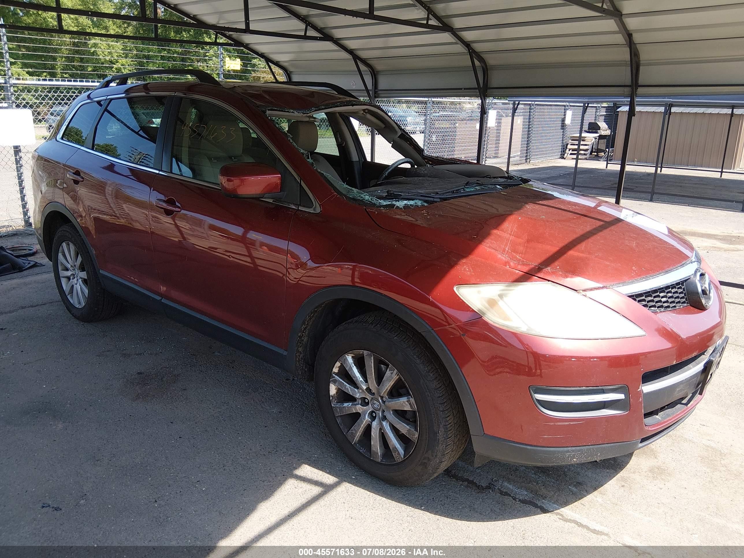2009 Mazda CX-9 Sport, VIN JM3TB38VX90173571 — Roof