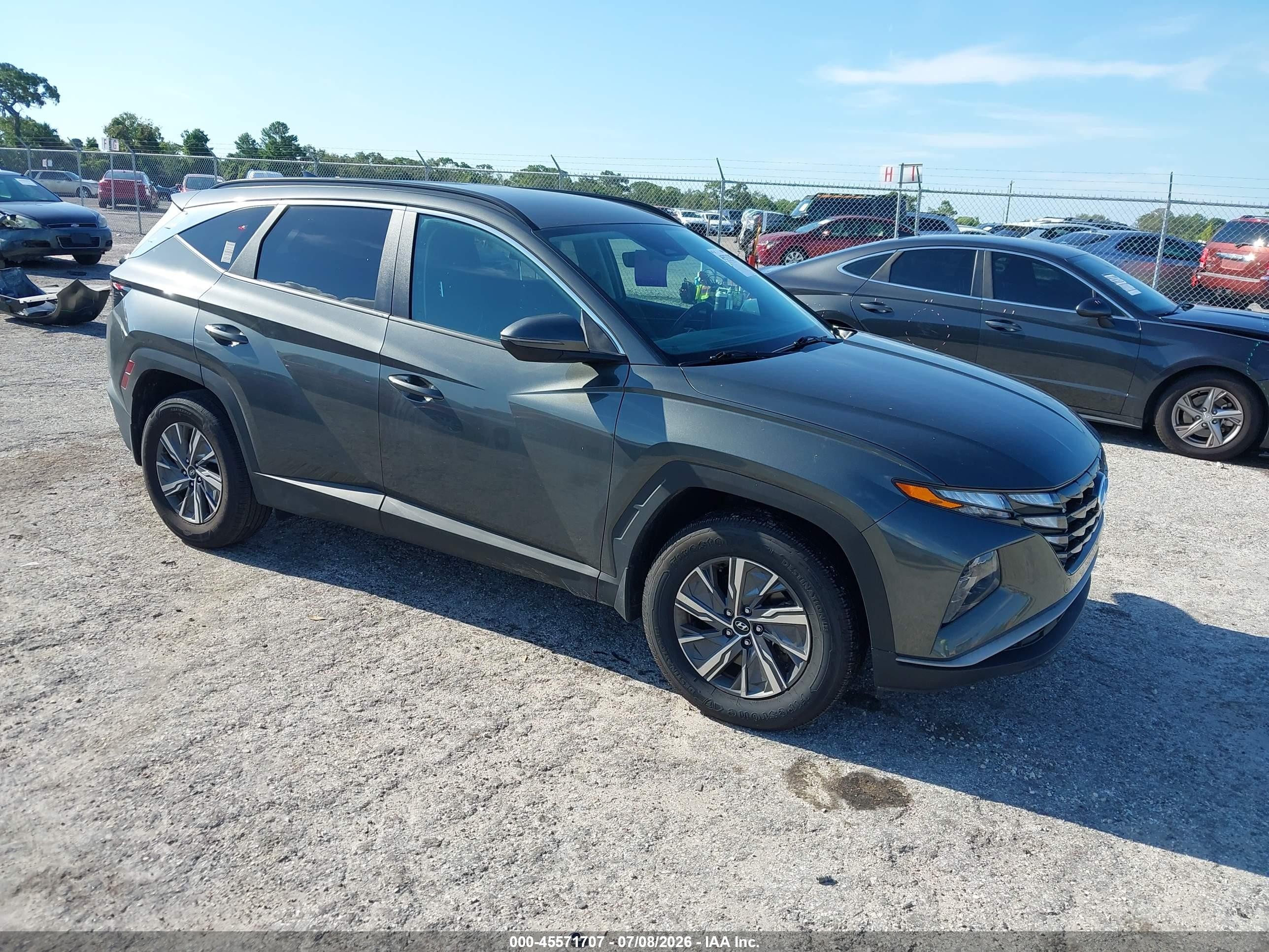 2023 Hyundai Tucson Blue, VIN KM8JBCA14PU087391 — Стихия