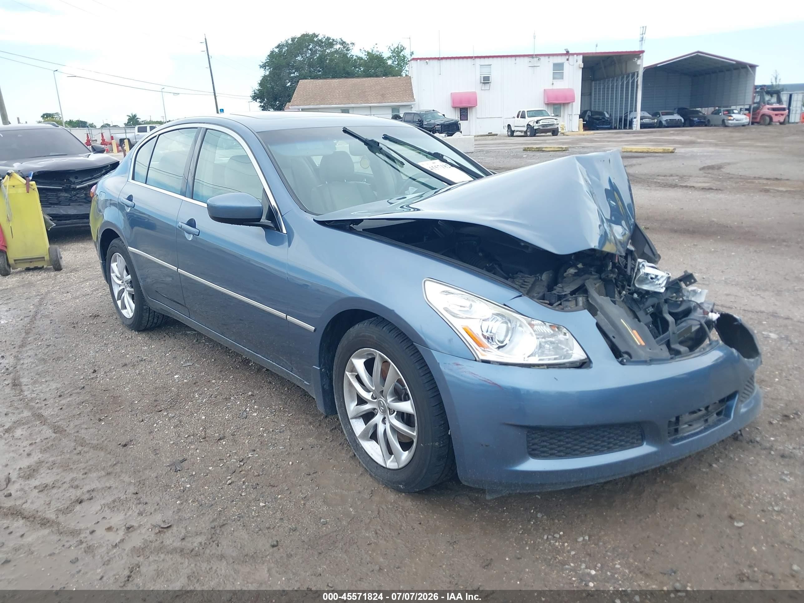 2009 Infiniti G37 x, VIN JNKCV61F39M051307 — Front end