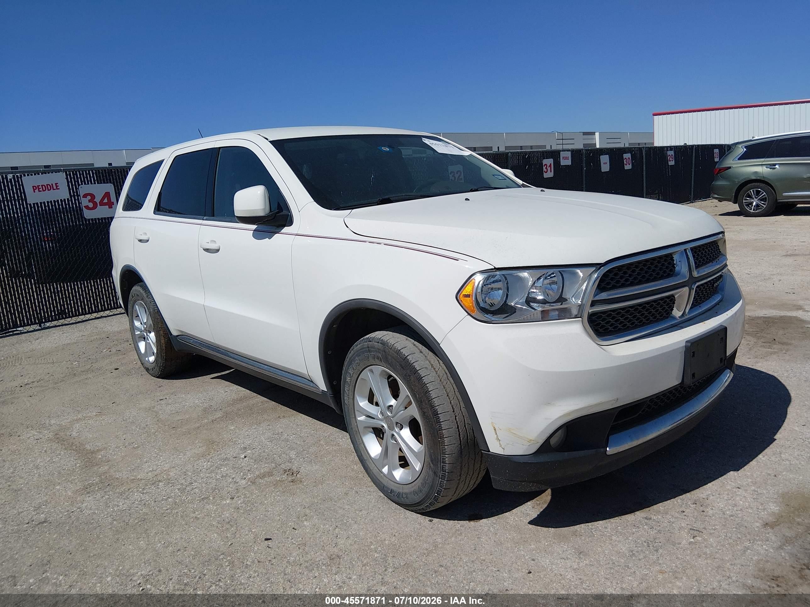 2012 Dodge Durango SXT, VIN 1C4RDHAG6CC247578 — Normal wear