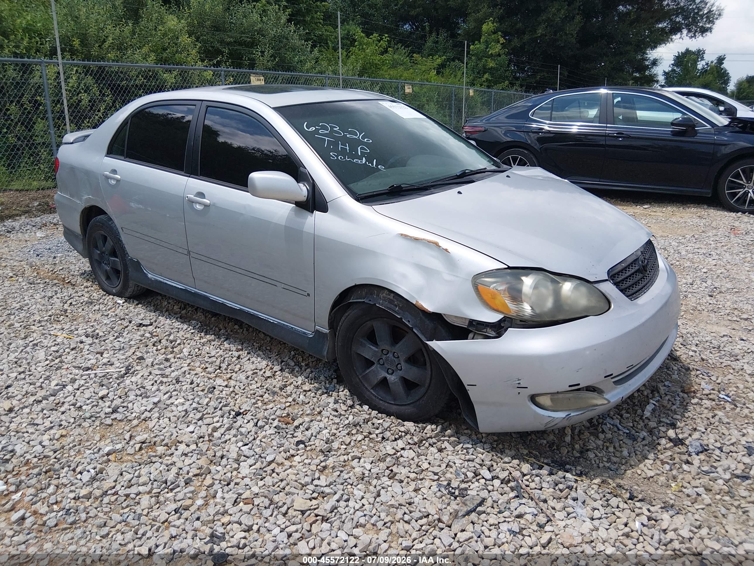 2007 Toyota Corolla CE, VIN 2T1BR32E57C758473 — Front end