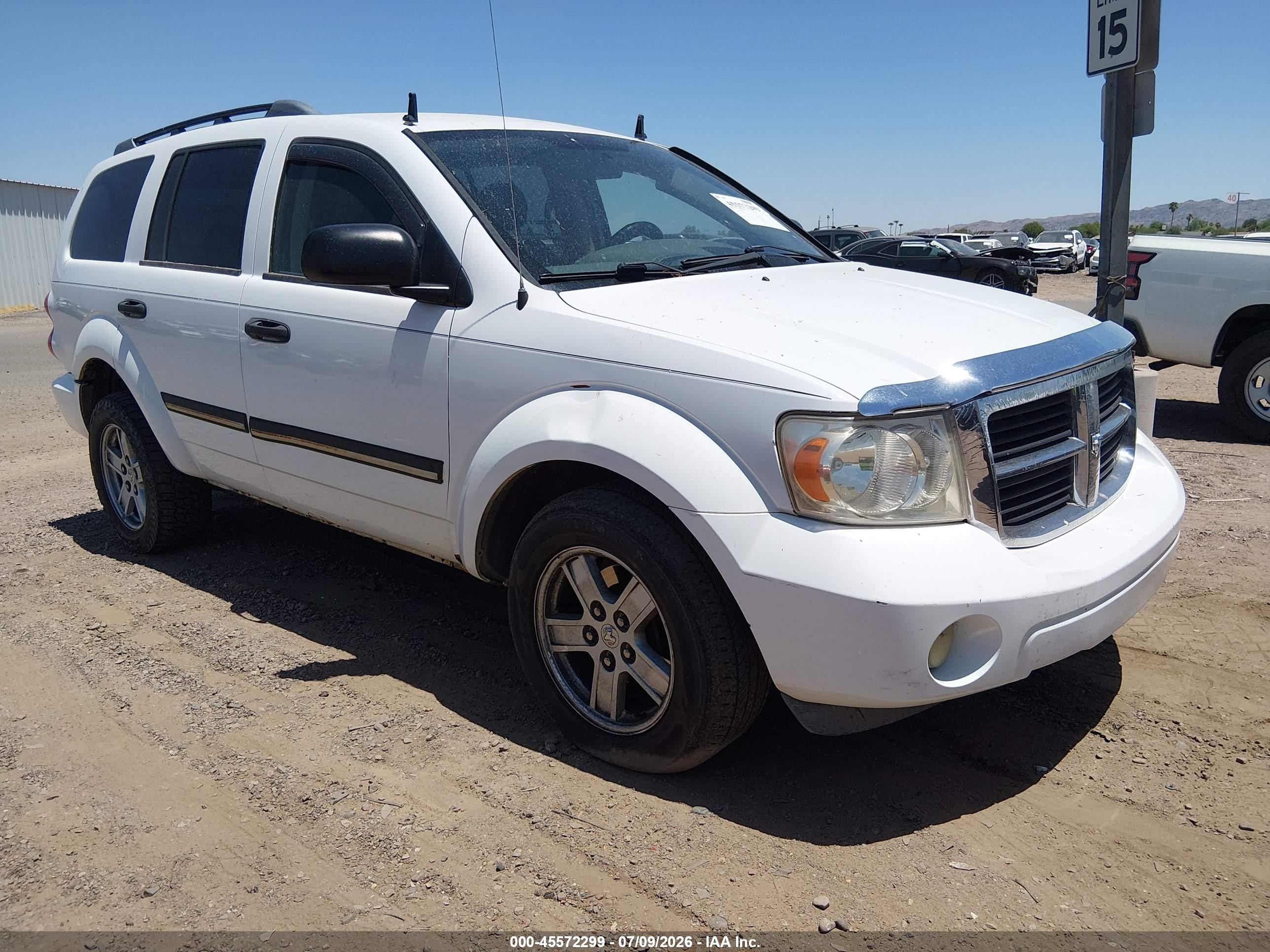 2007 Dodge Durango SLT, VIN 1D8HB48P57F583714 — Rear end