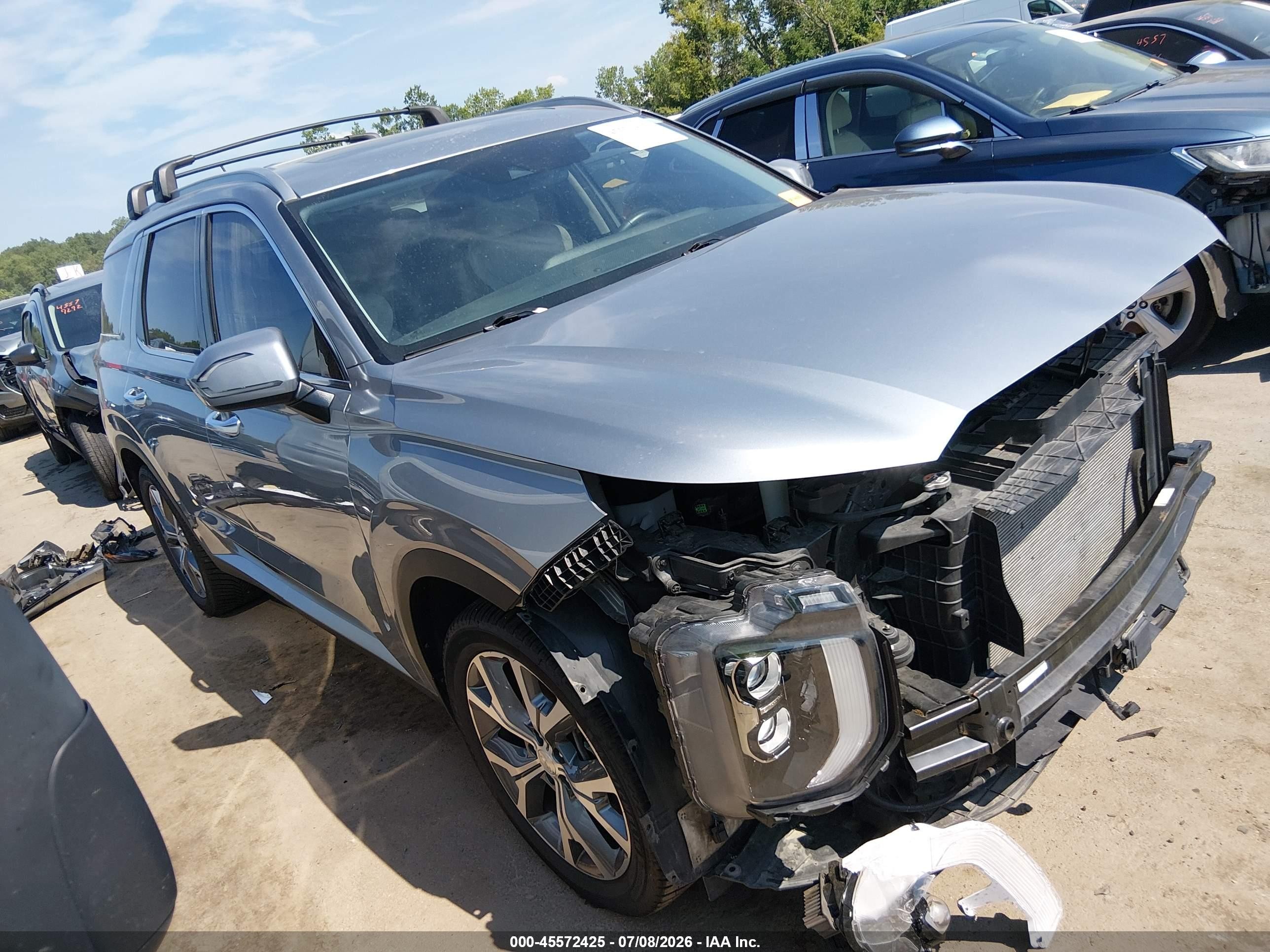 2021 Hyundai Palisade SEL, VIN KM8R3DHE8MU176682 — Front end