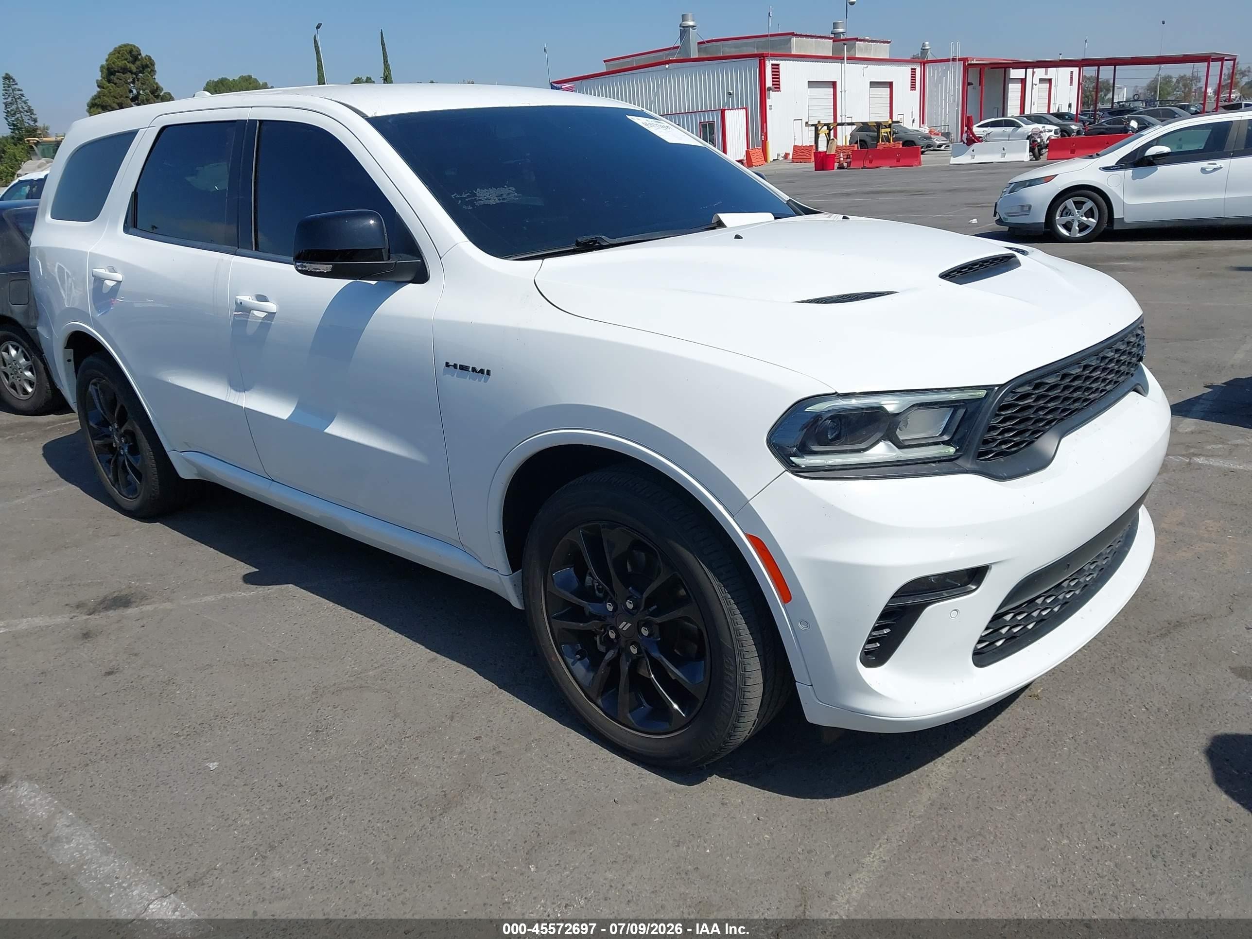2021 Dodge Durango R/T, VIN 1C4SDHCT7MC608829 — Theft recovery