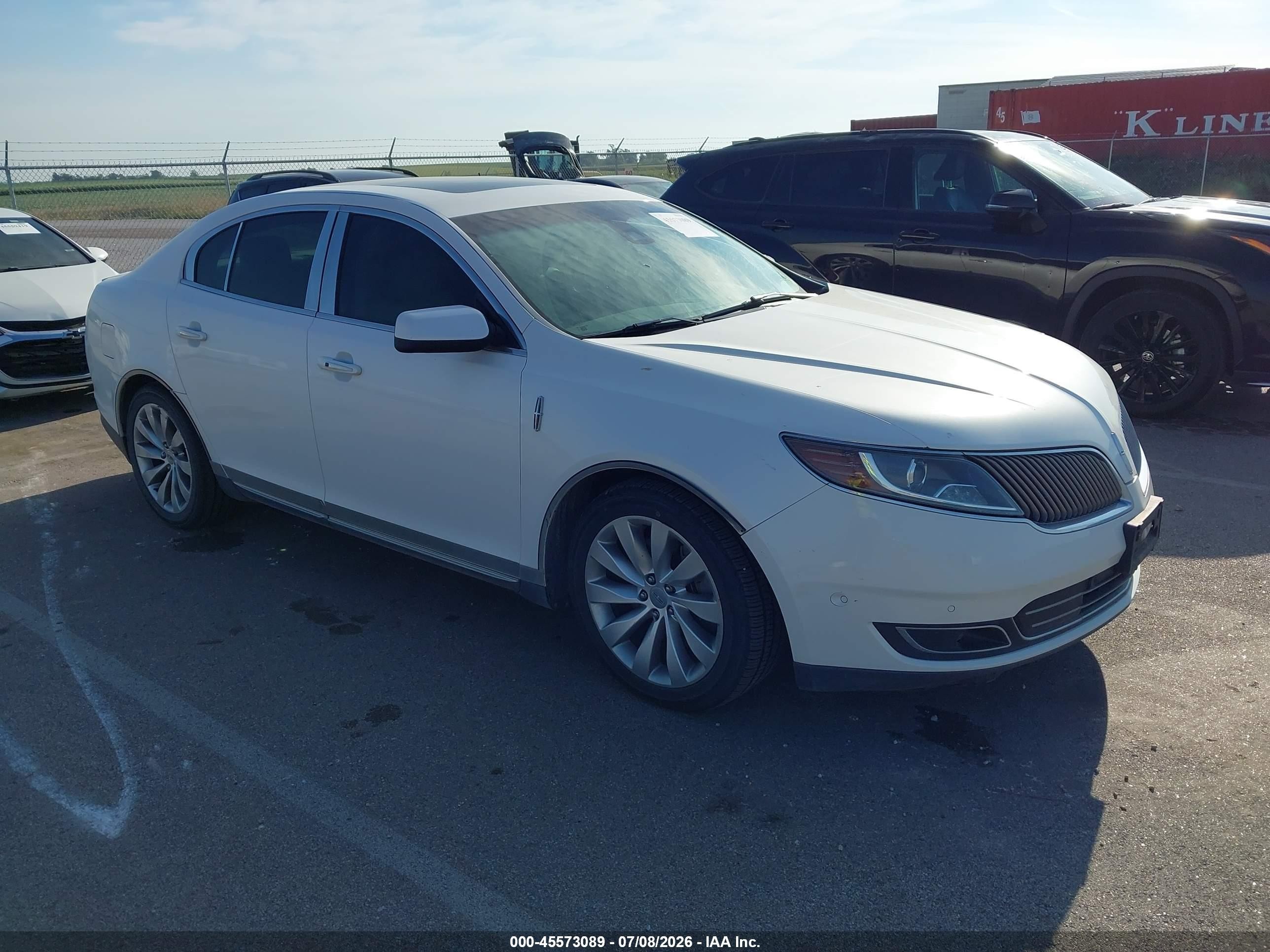 2014 Lincoln MKS, VIN 1LNHL9DK0EG601235 — Rear end