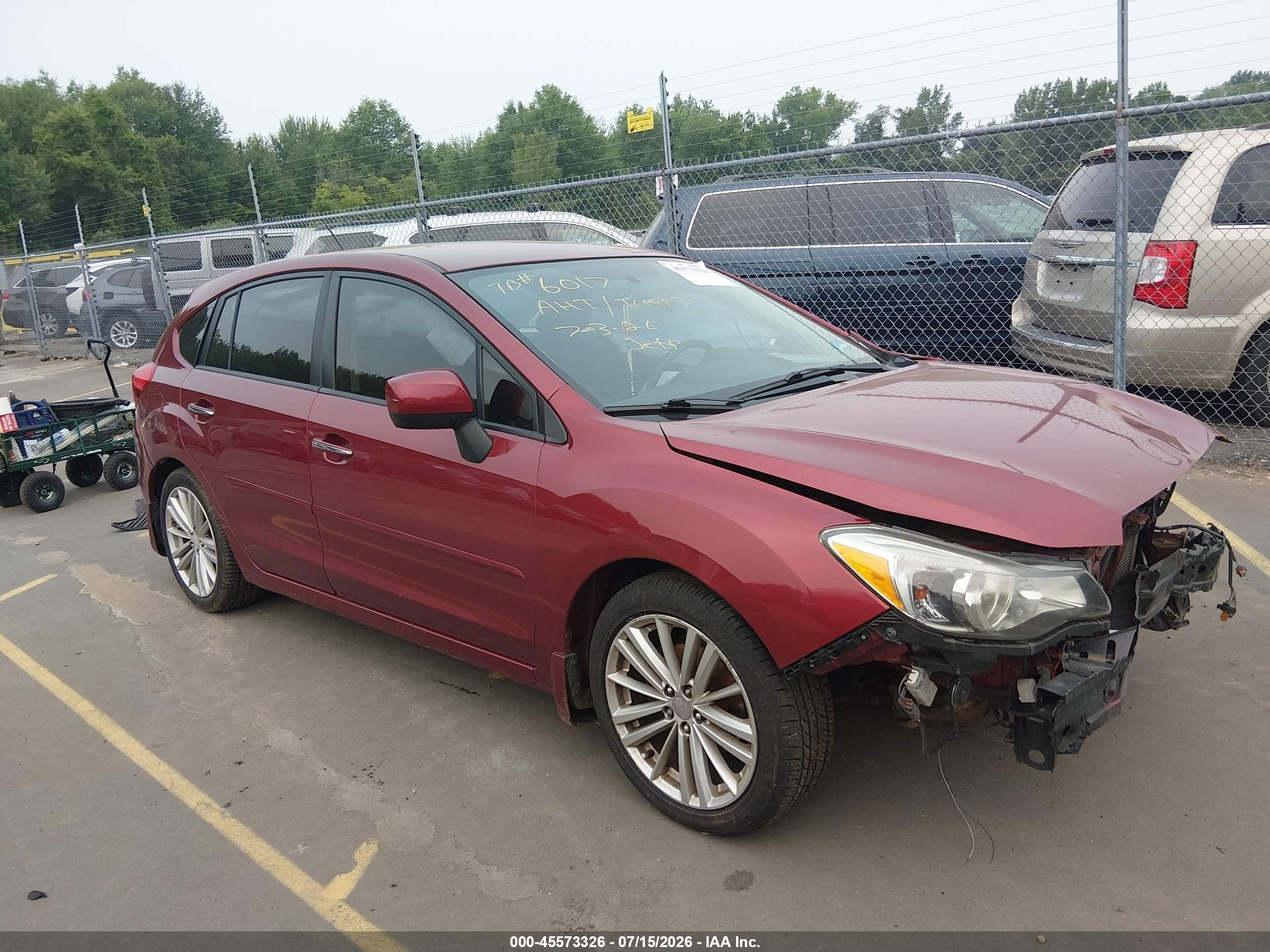 2014 Subaru Impreza Limited, VIN JF1GPAG61E8238397 — Side