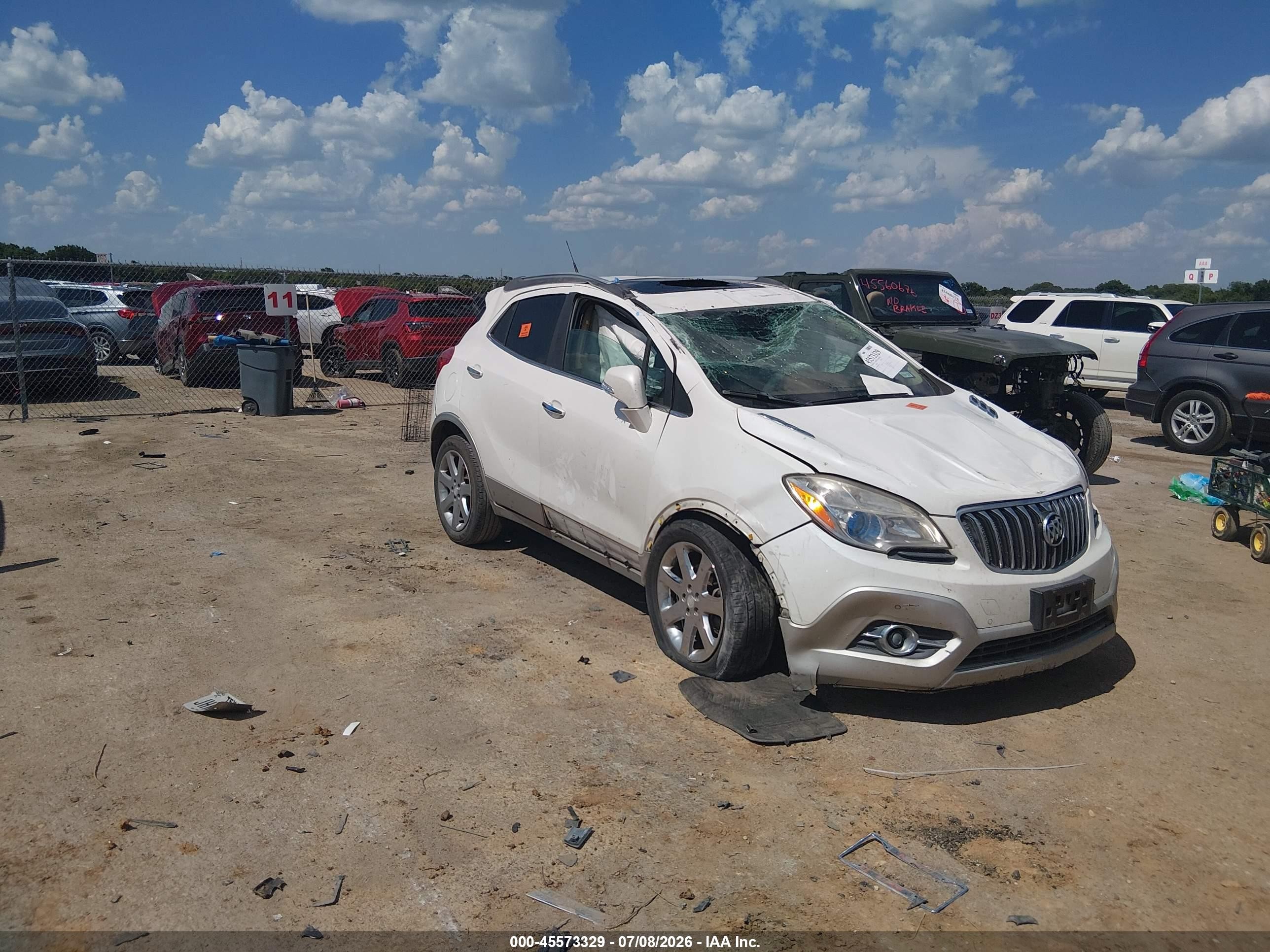2014 Buick Encore Premium, VIN KL4CJDSB6EB781709 — Biohazard / chemical