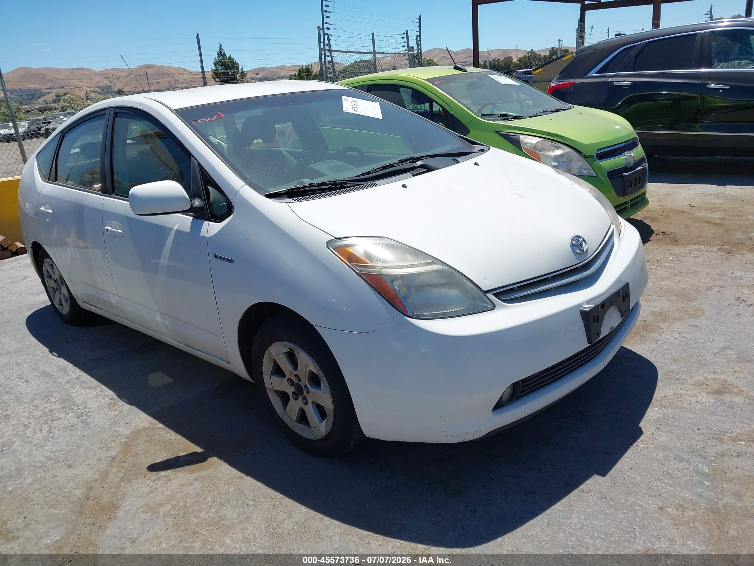2007 Toyota Prius, VIN JTDKB20U977621885 — Normal wear