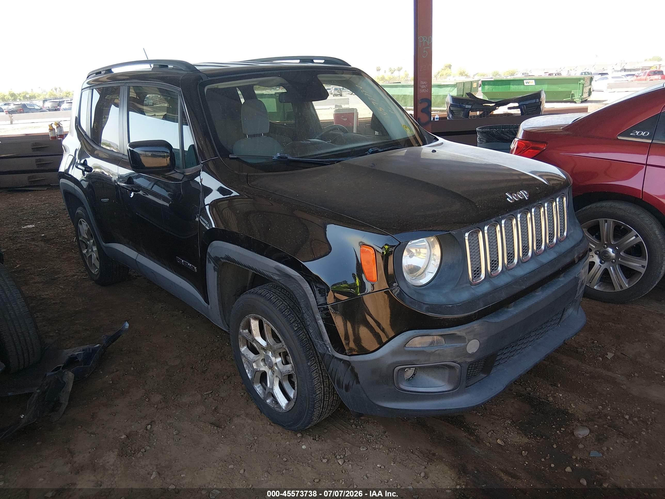 2015 Jeep Renegade Latitude, VIN ZACCJBBT0FPB67873 — Normal wear