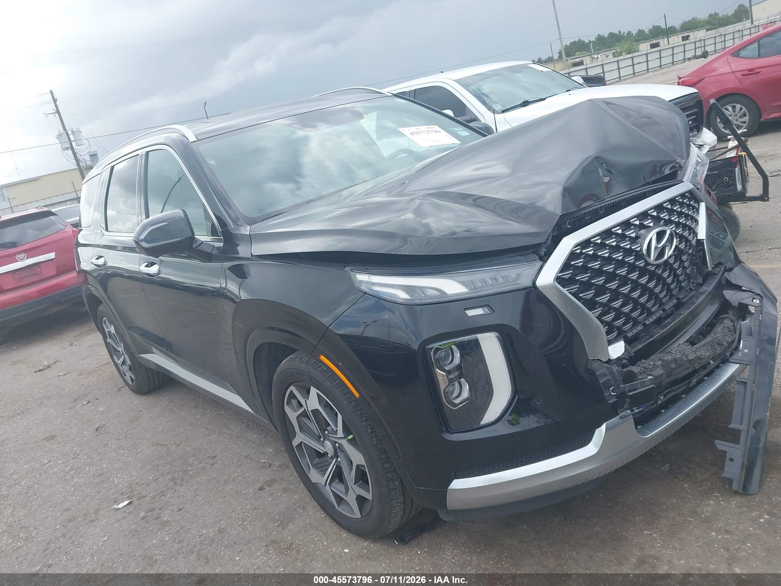 2021 Hyundai Palisade Calligraphy, VIN KM8R74HE2MU318173 — Front end