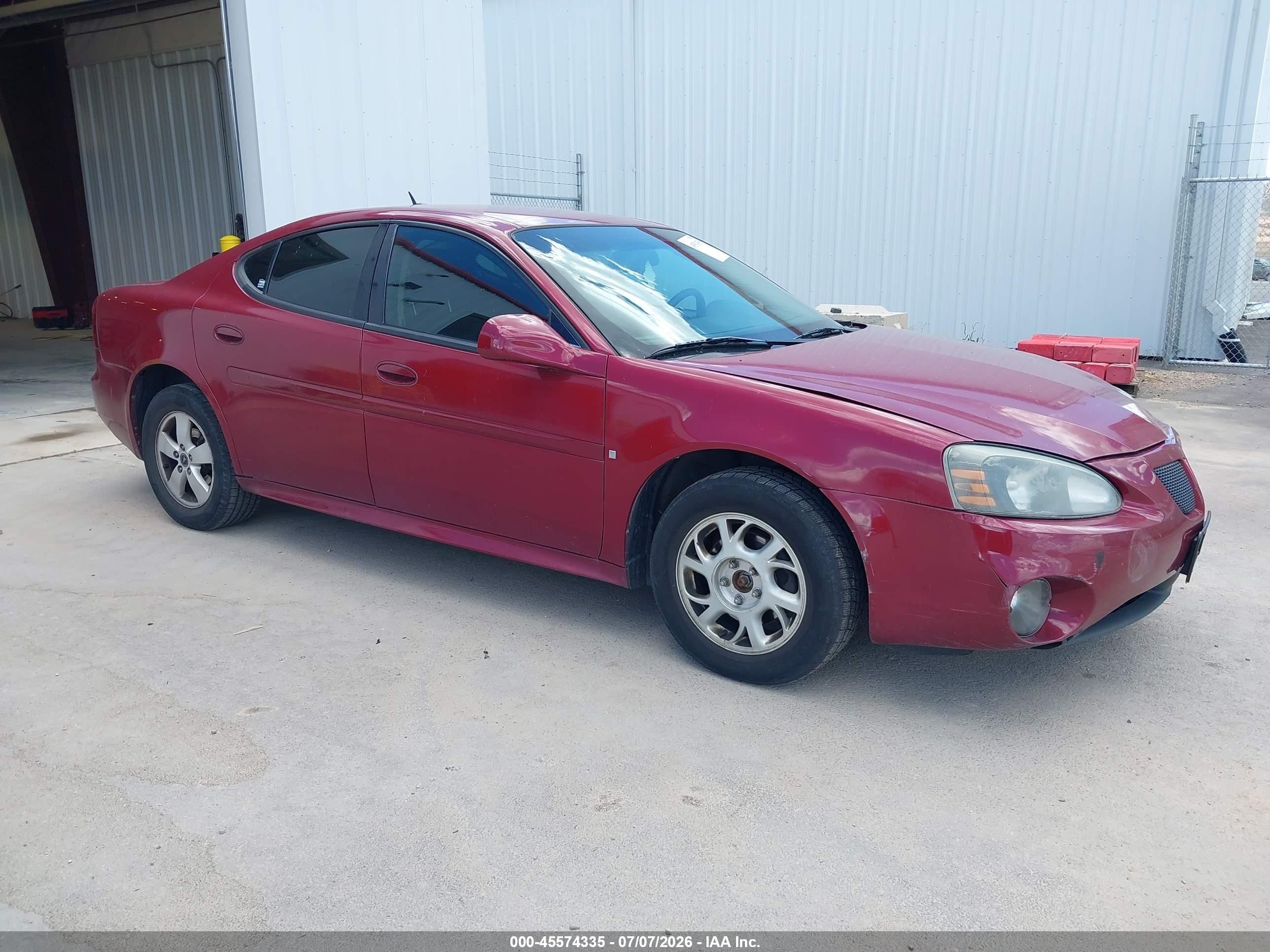 2006 Pontiac Grand Prix, VIN 2G2WP552561142553 — Not stated