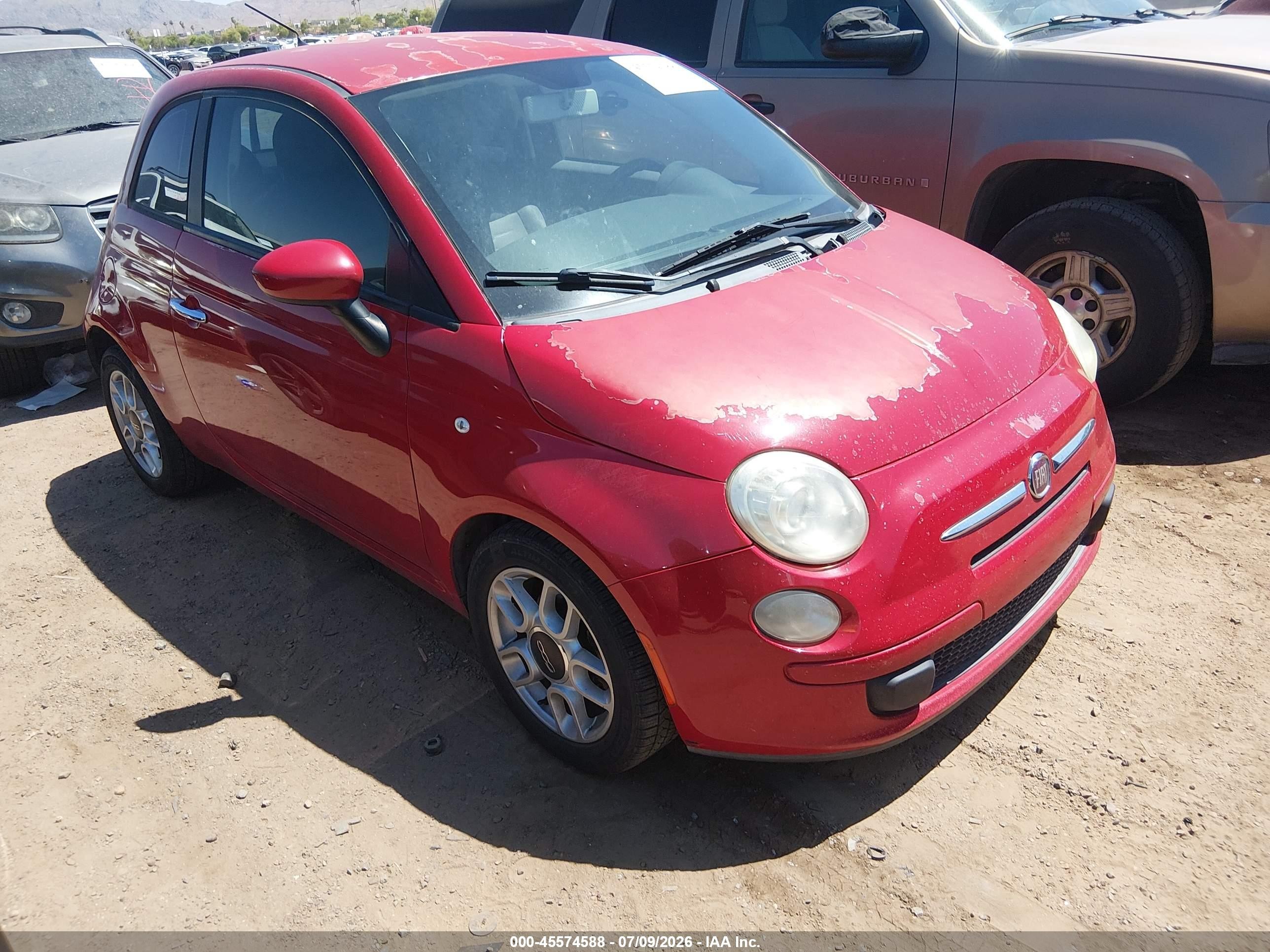 2012 FIAT 500 Pop, VIN 3C3CFFAR4CT125431 — Normal wear