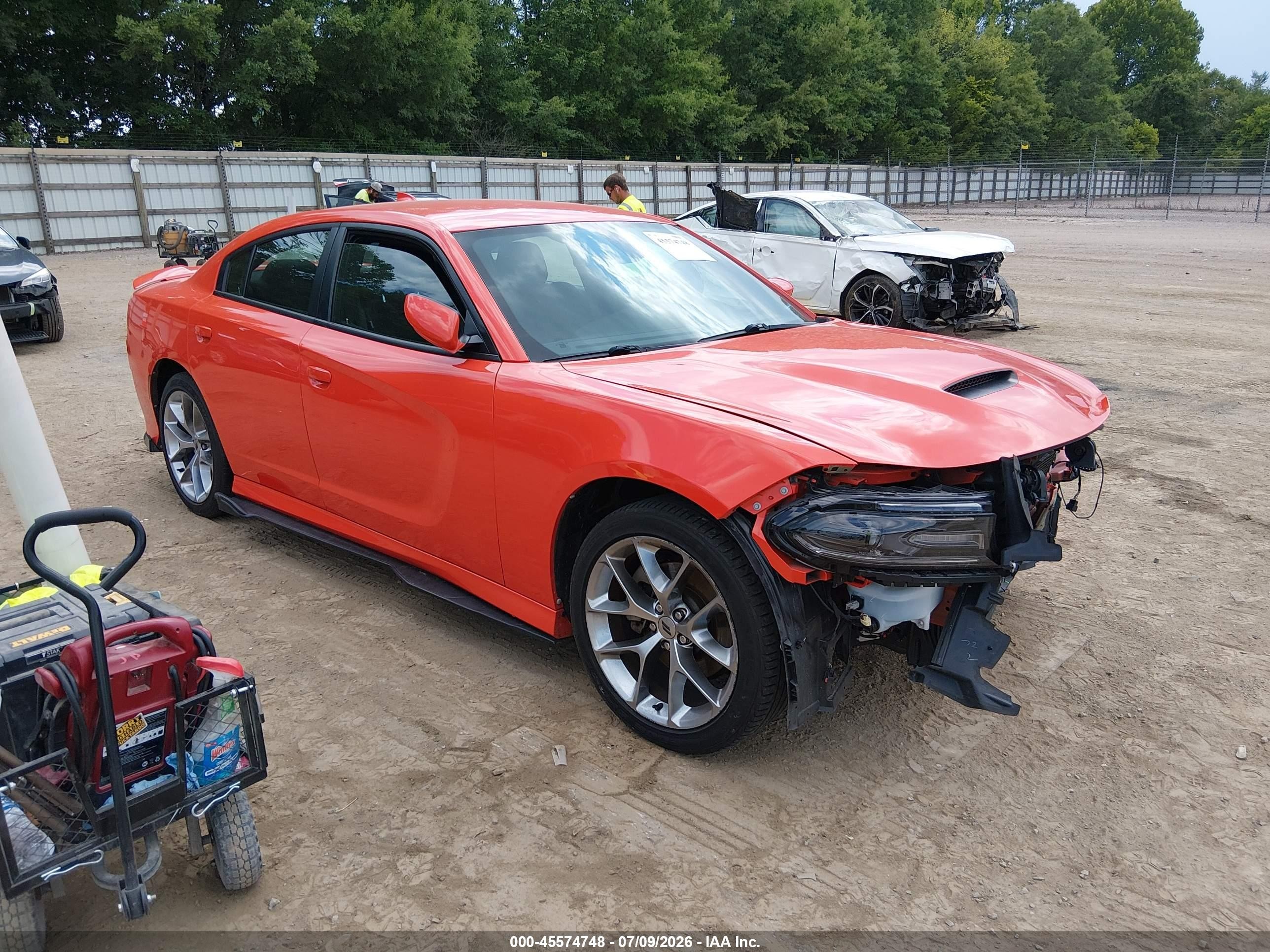 2021 Dodge Charger GT, VIN 2C3CDXHG3MH619726 — Front end