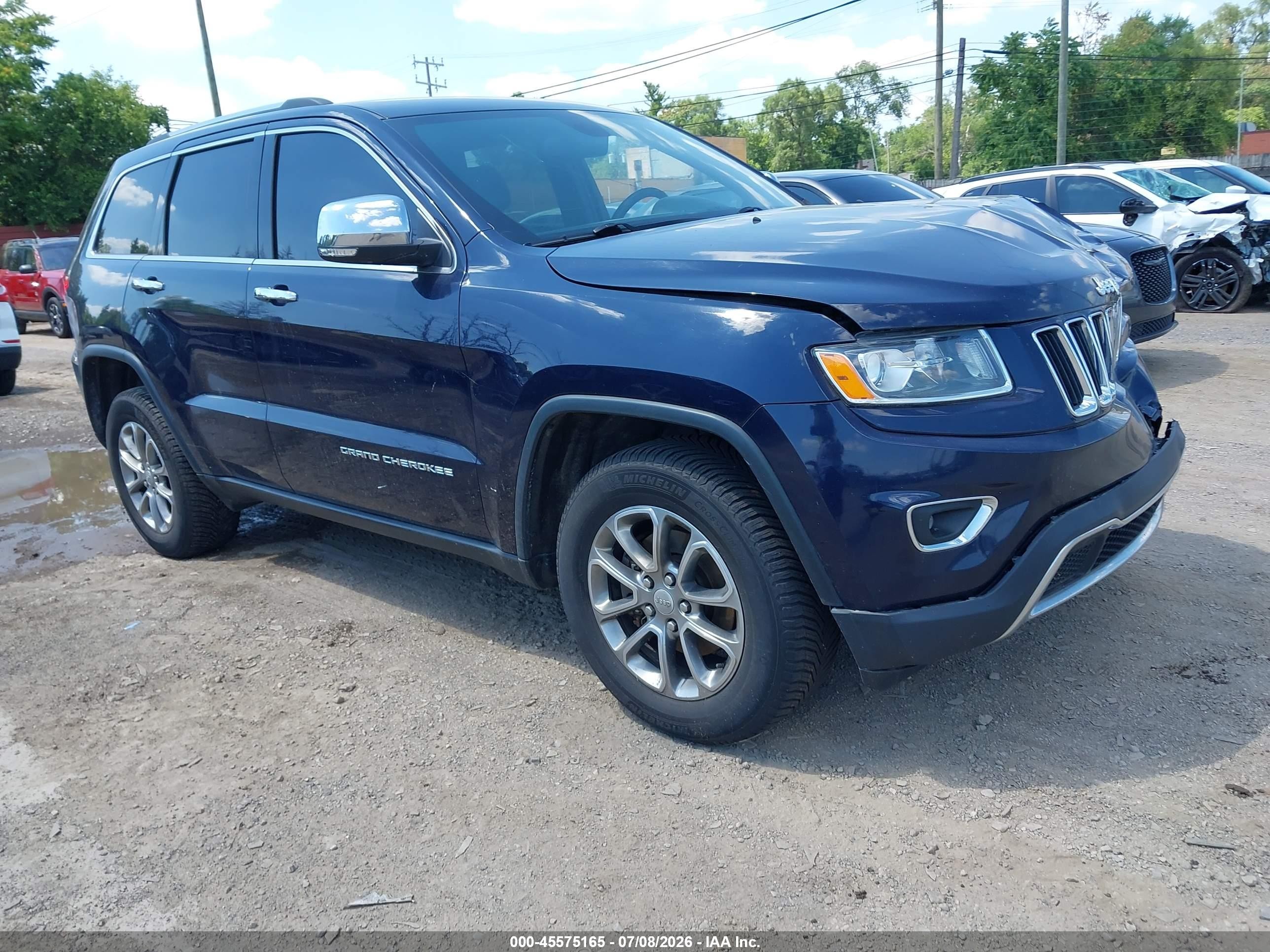 2014 Jeep Grand Cherokee Limited, VIN 1C4RJFBG1EC549584 — Front end