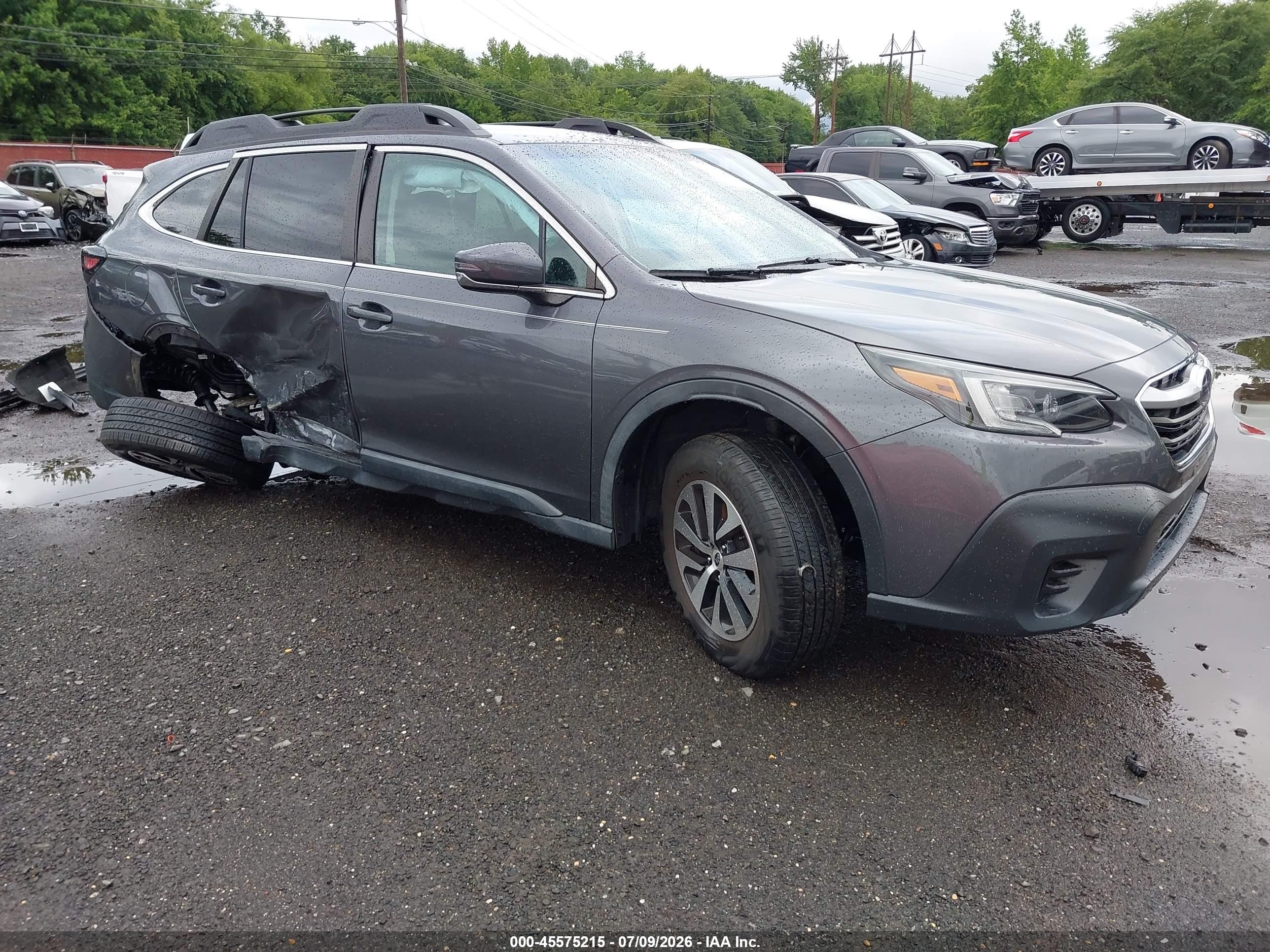2022 Subaru Outback Premium, VIN 4S4BTADCXN3196721 — Rear end