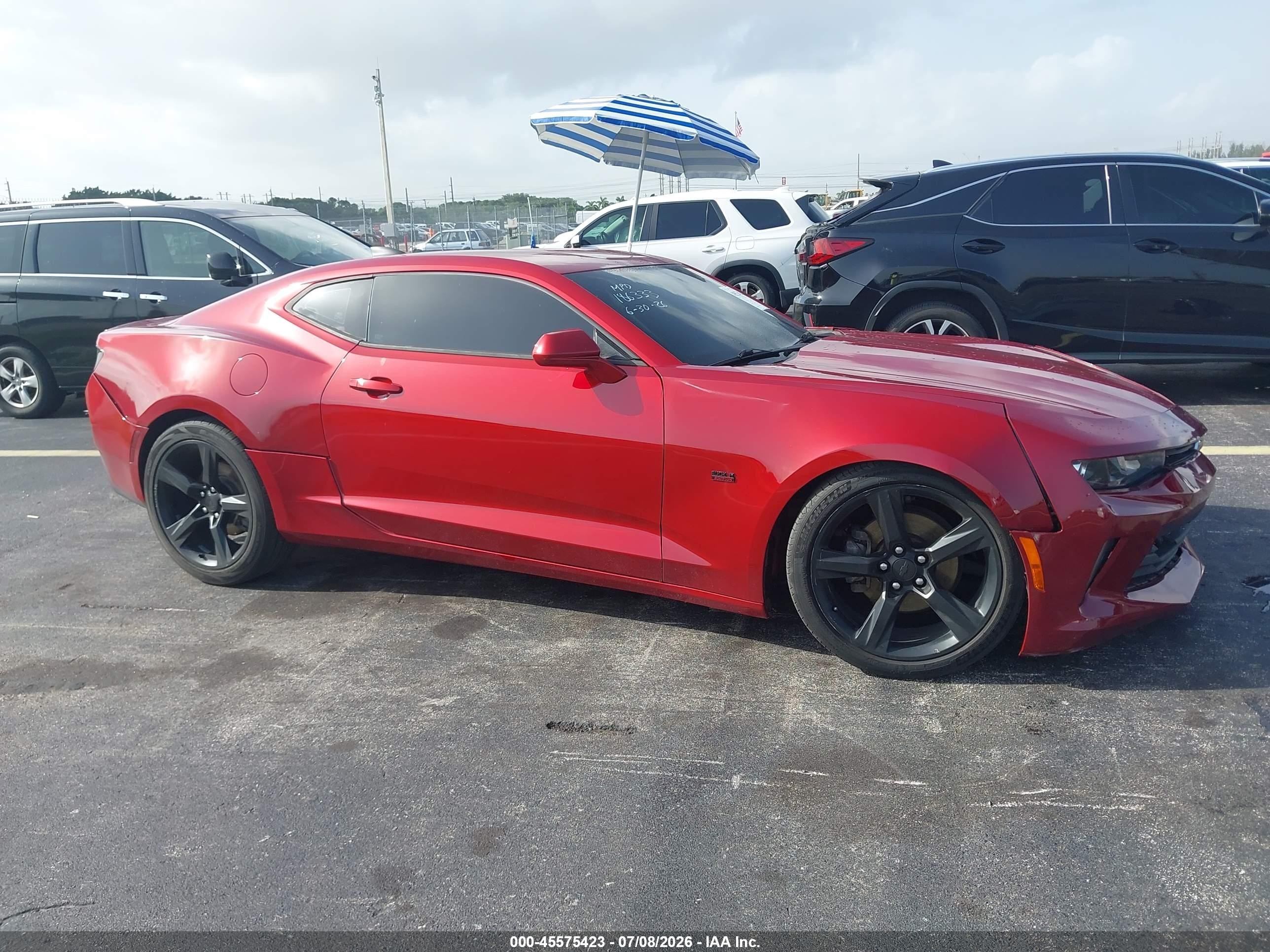 2018 Chevrolet Camaro 1LT, VIN 1G1FB1RX5J0186333 — Side