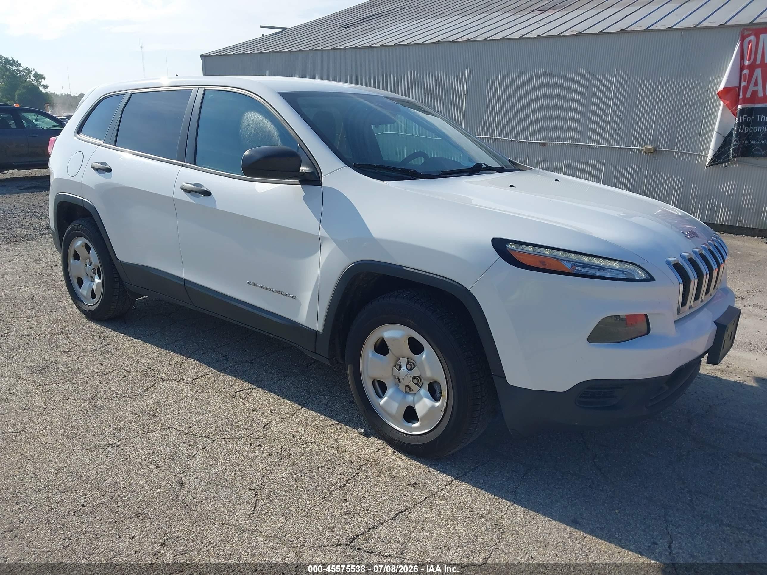 2016 Jeep Cherokee Sport, VIN 1C4PJMAB4GW313840 — Normal wear
