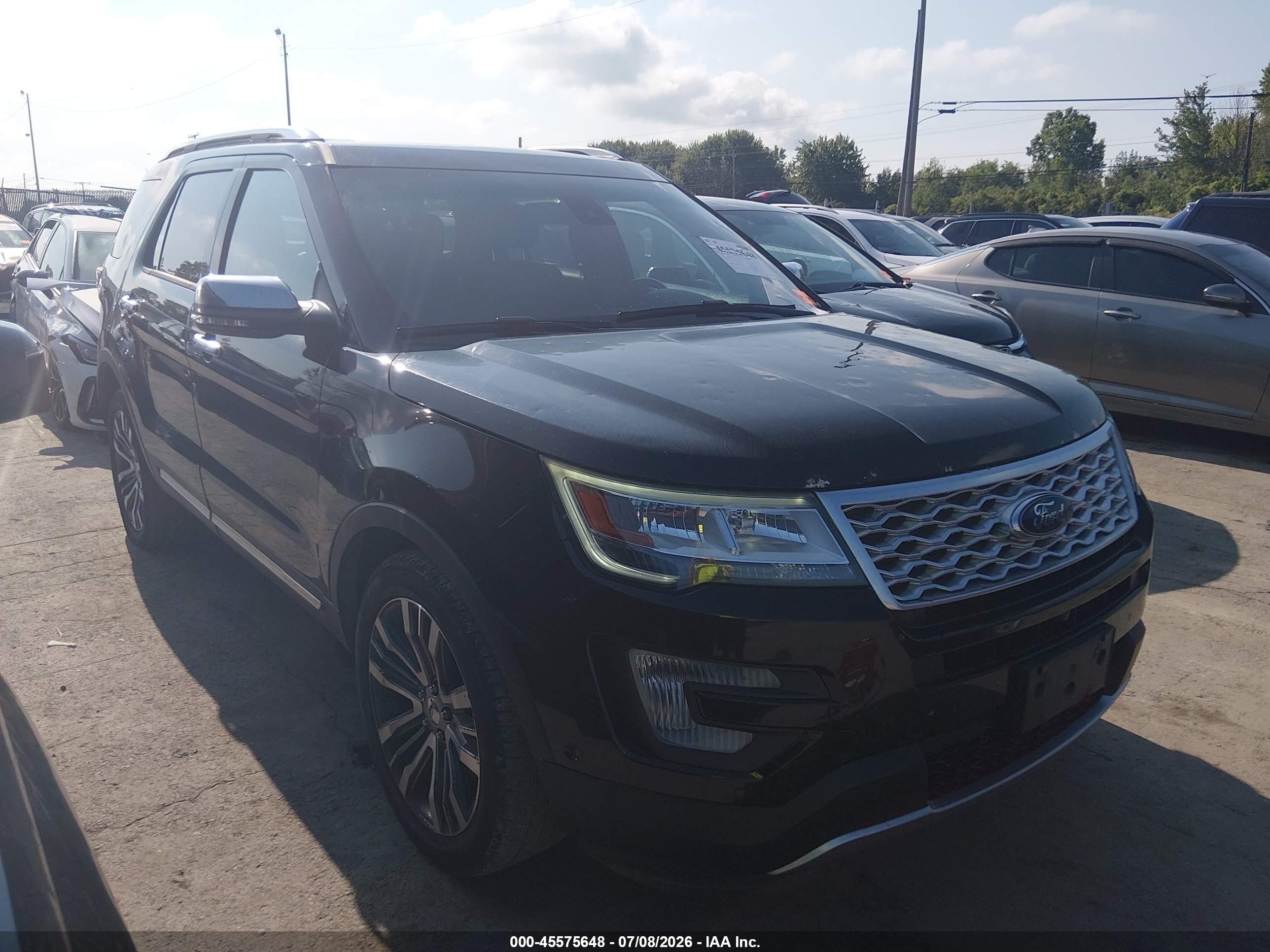 2017 Ford Explorer Platinum, VIN 1FM5K8HT9HGC03836 — Hail