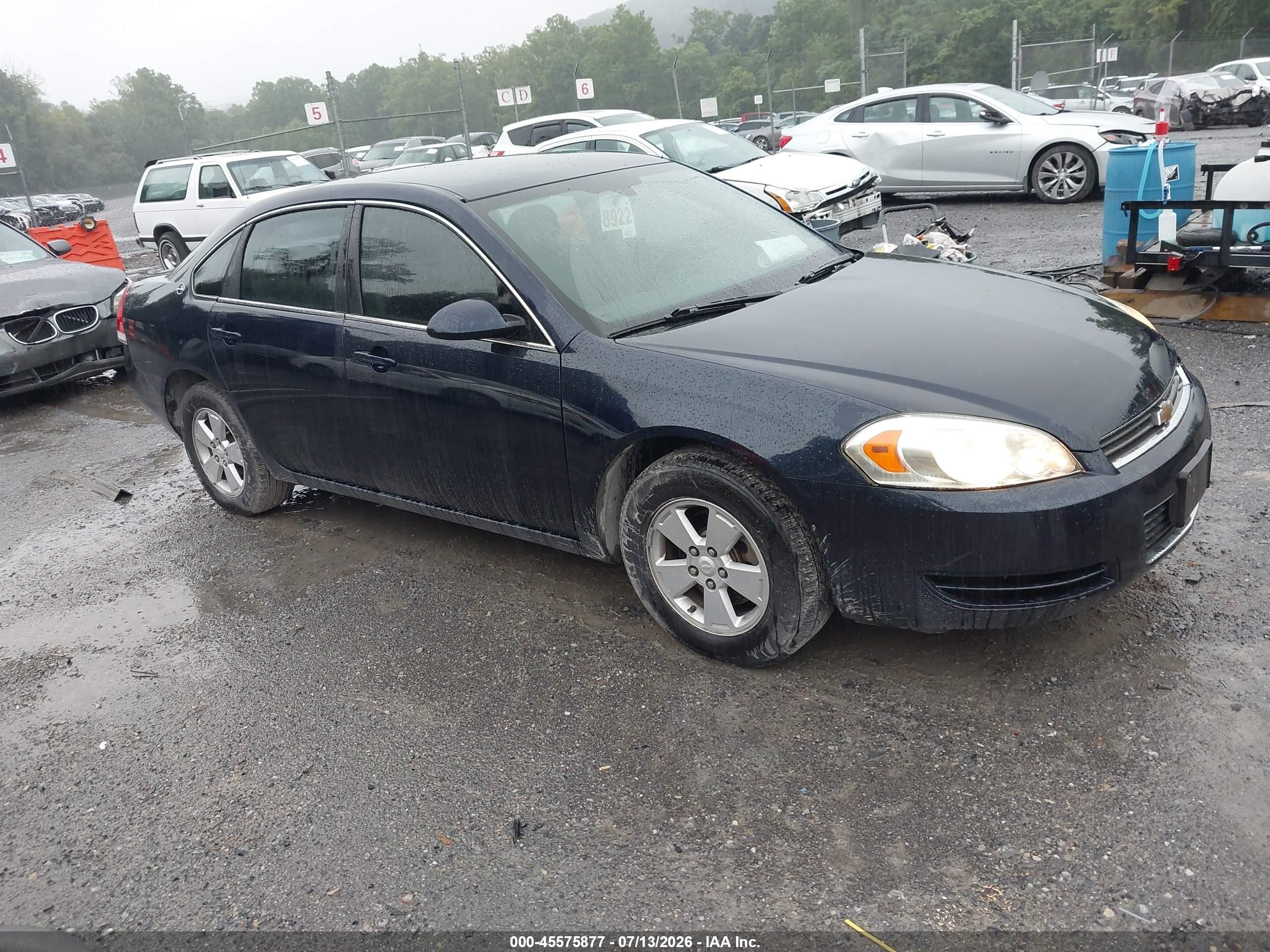 2008 Chevrolet Impala LT, VIN 2G1WT58K889159010 — Зад