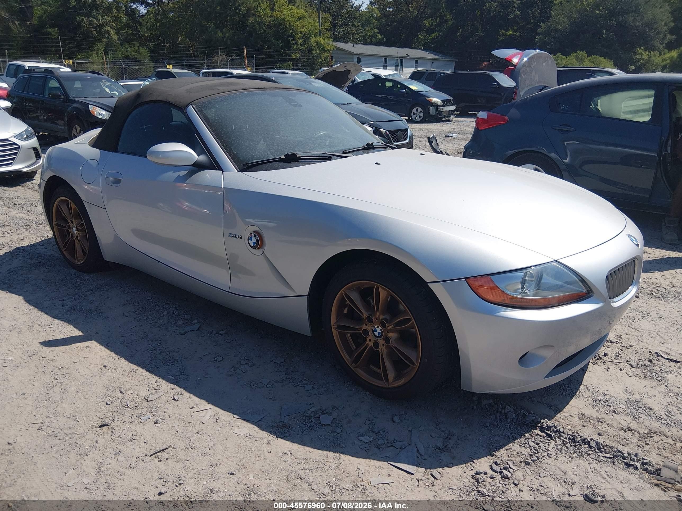 2003 BMW Z4 3.0i, VIN 4USBT53453LU05537 — Normal wear