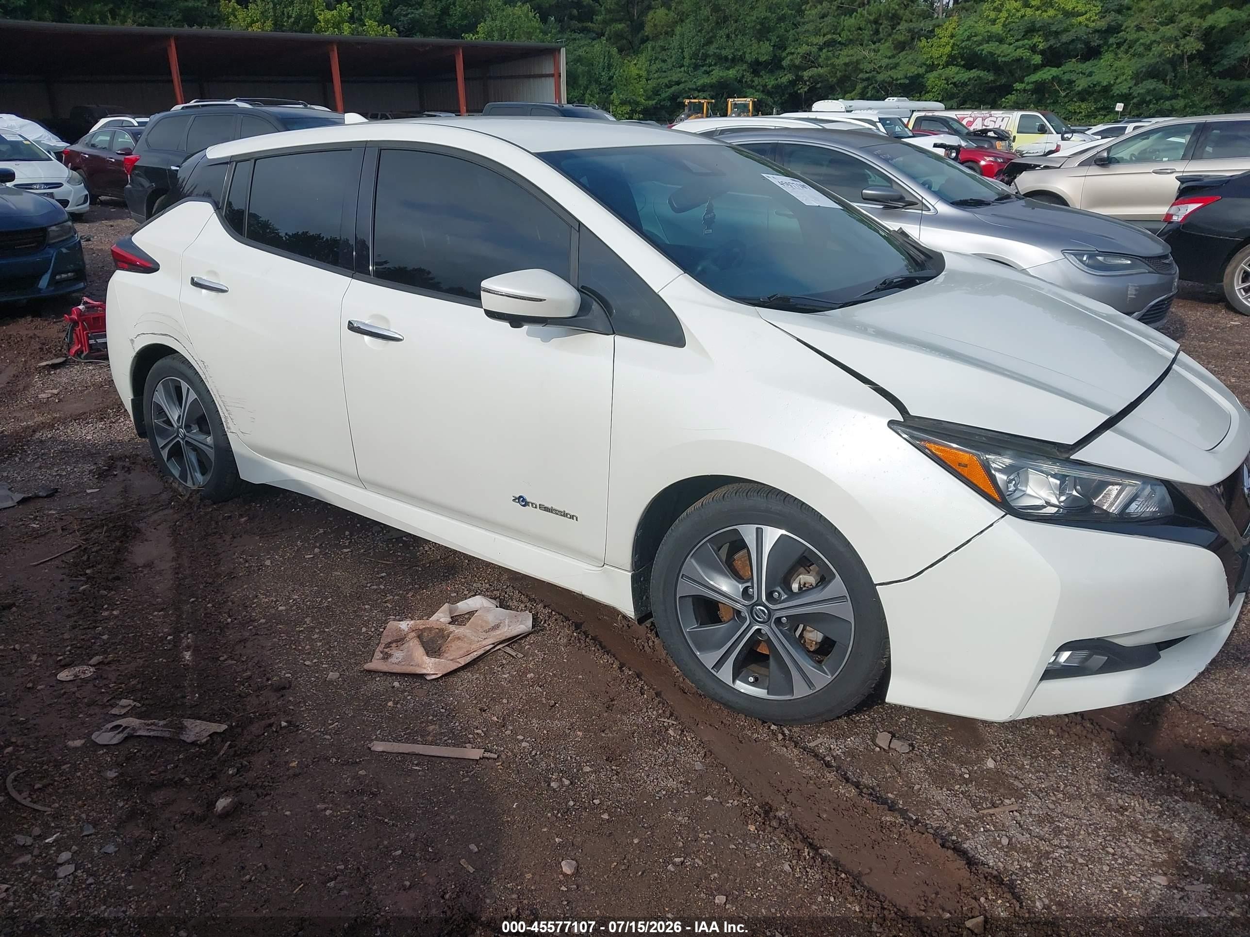 2018 Nissan LEAF SL, VIN 1N4AZ1CP8JC313246 — Перед