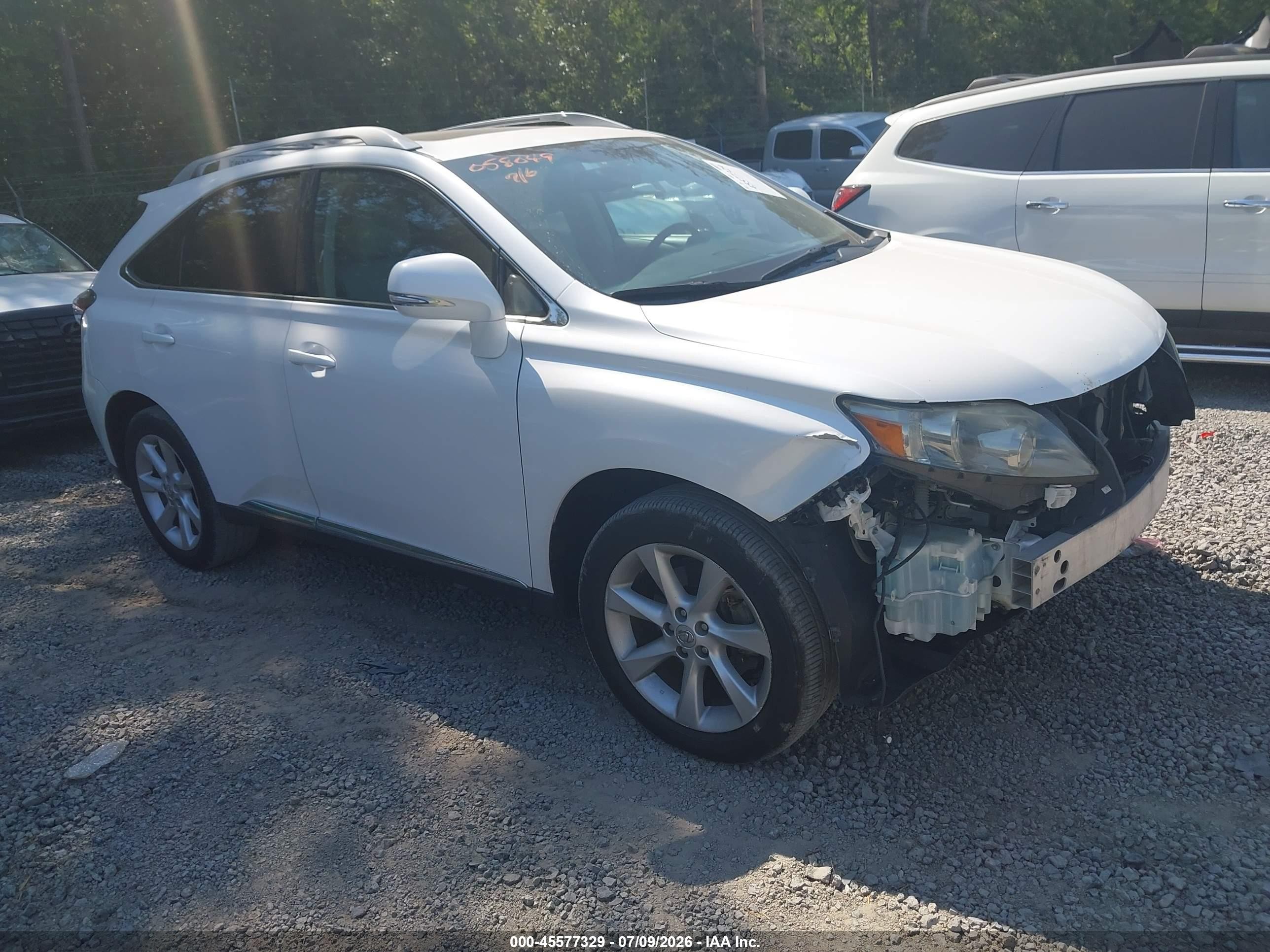 2011 Lexus RX 350, VIN 2T2ZK1BA8BC058049 — Not stated