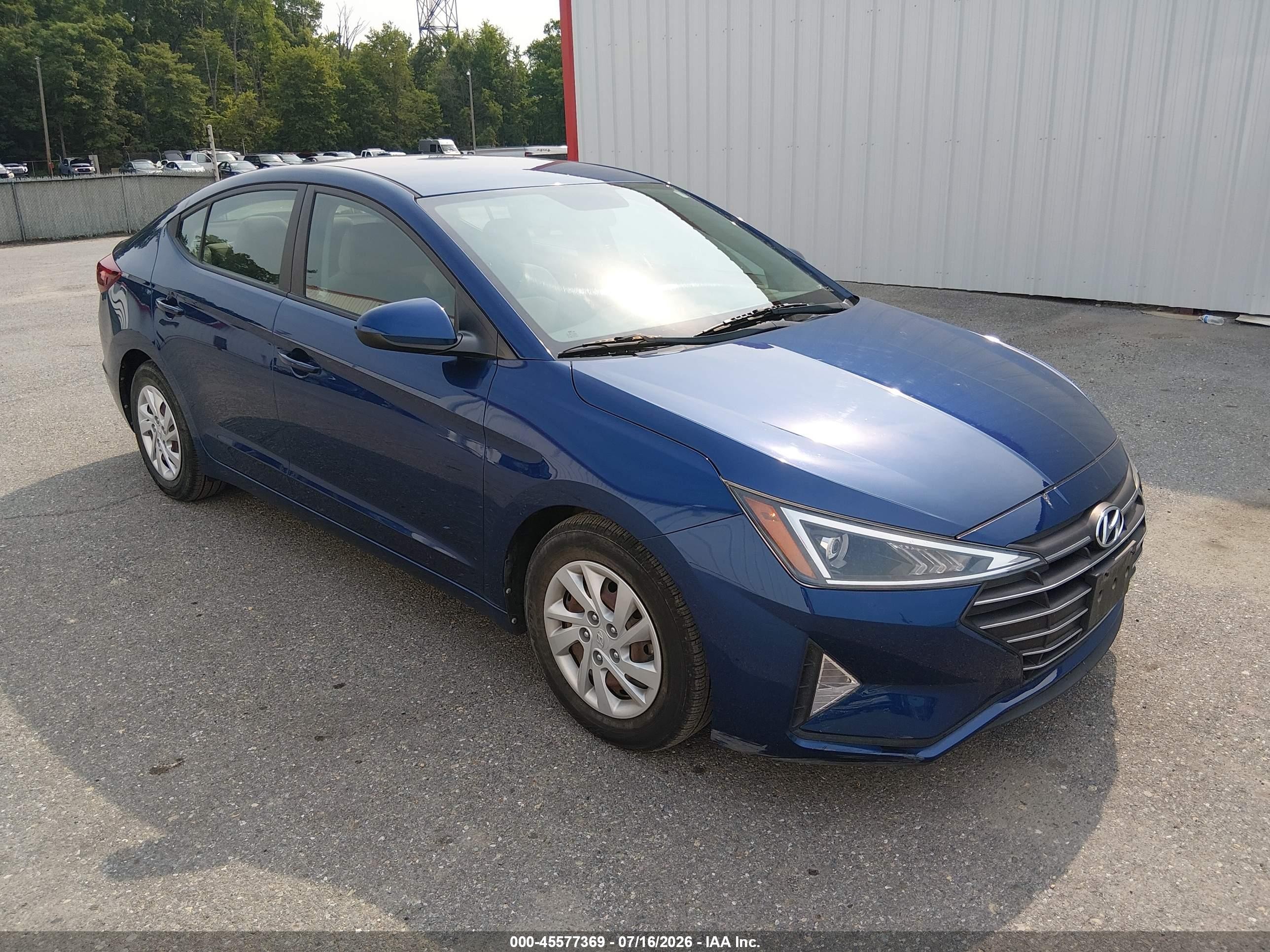 2019 Hyundai Elantra SE, VIN 5NPD74LF9KH486463 — Normal wear