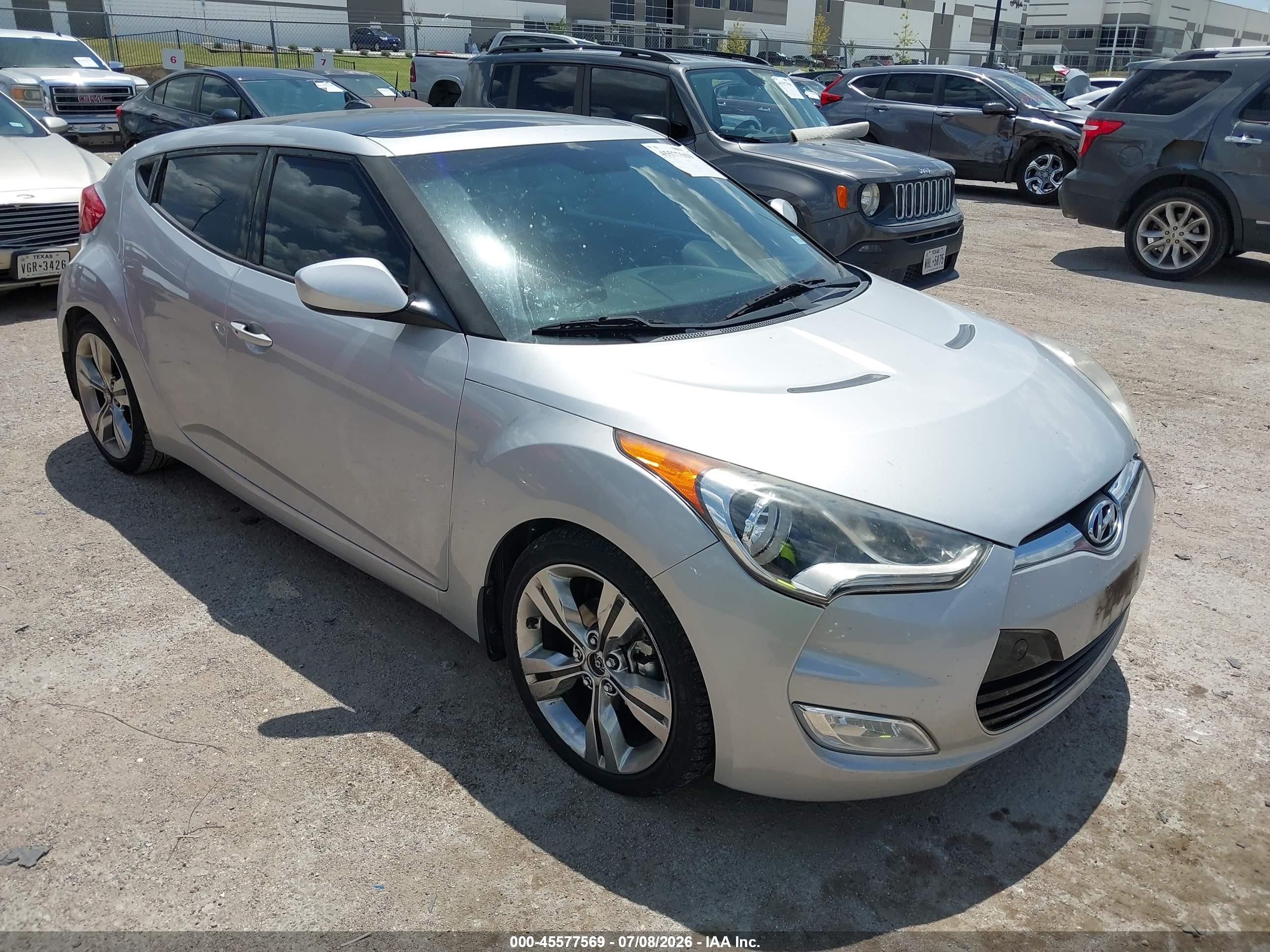 2014 Hyundai Veloster, VIN KMHTC6AD5EU189118 — Зад