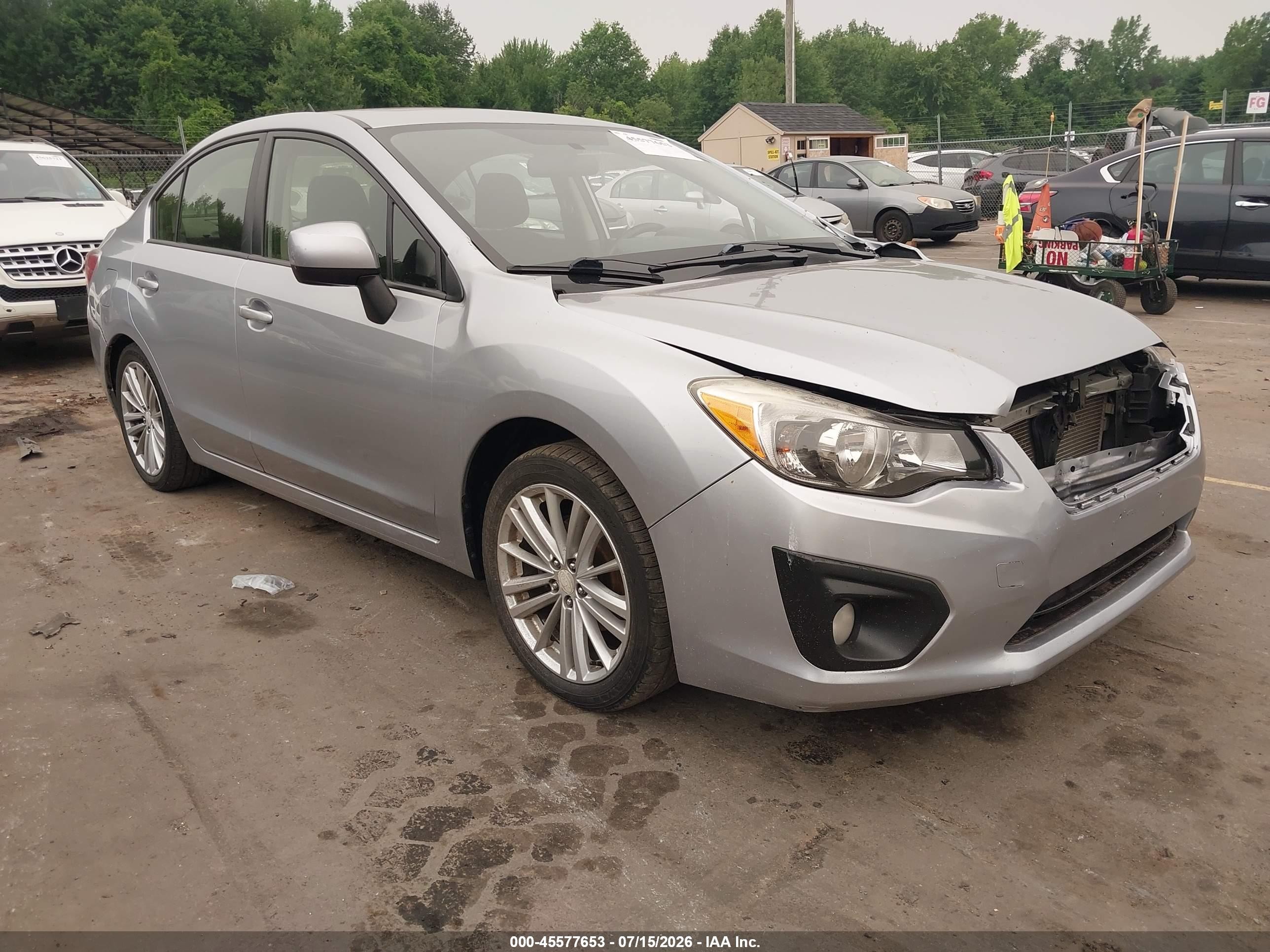 2014 Subaru Impreza Premium, VIN JF1GJAD64EH011873 — Front end